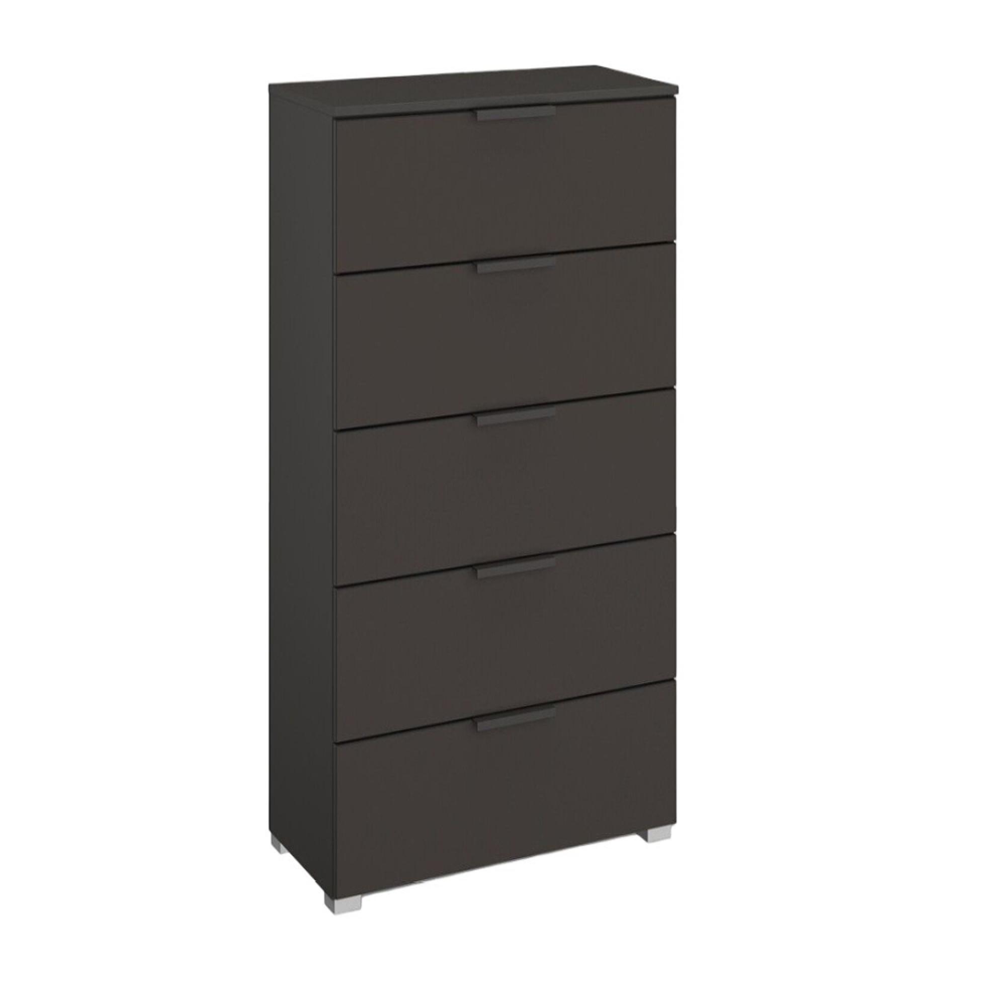 Skat Meridian Chest - 5 Drawer - Tall - Graphite