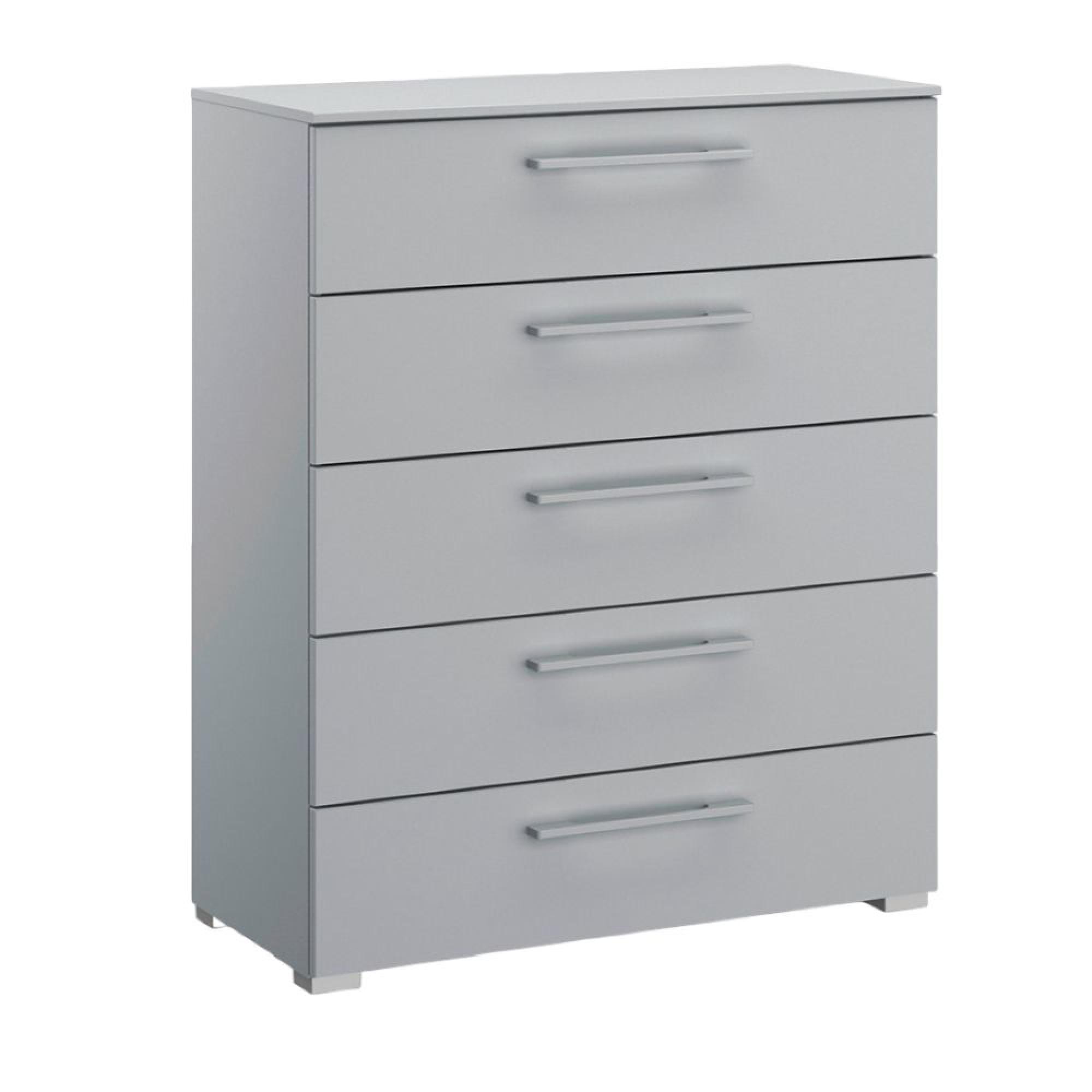 Skat Pure Chest - 5 Drawer - Silk Grey