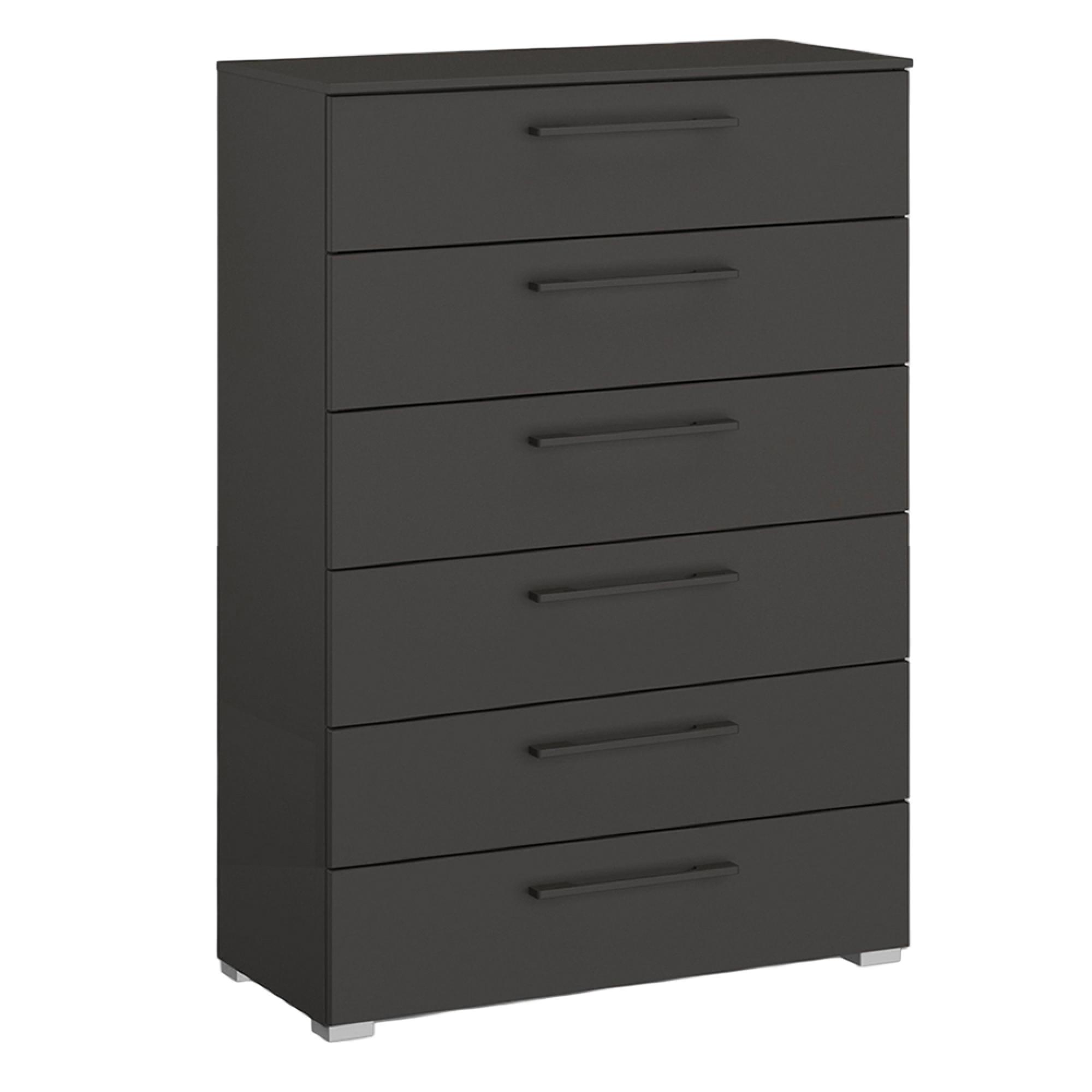 Skat Pure Chest - 6 Drawer - Graphite