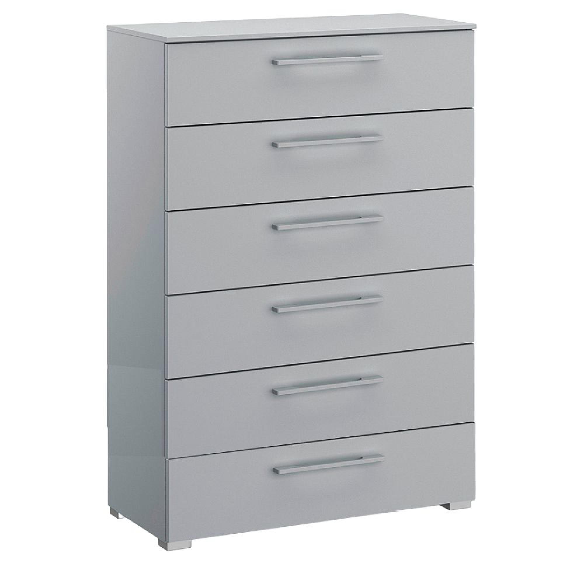 Skat Pure Chest - 6 Drawer - Silk Grey