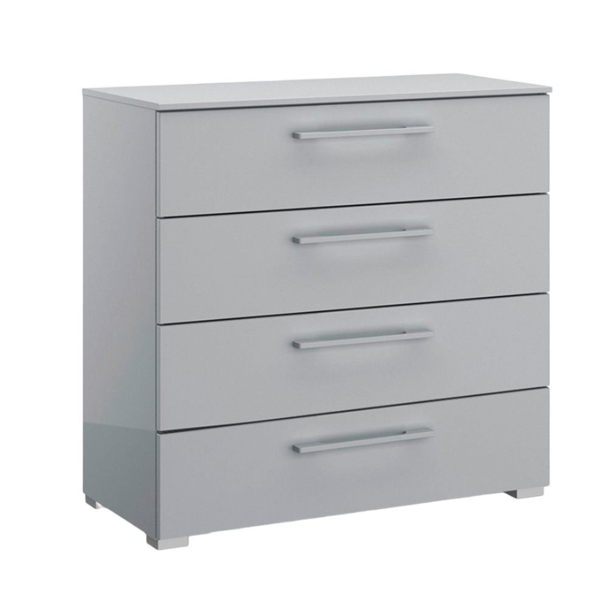 Skat Shine Chest - 4 Drawer - Silk Grey