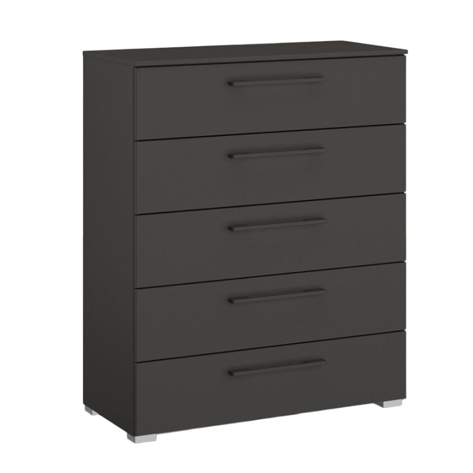 Skat Shine Chest - 5 Drawer - Graphite