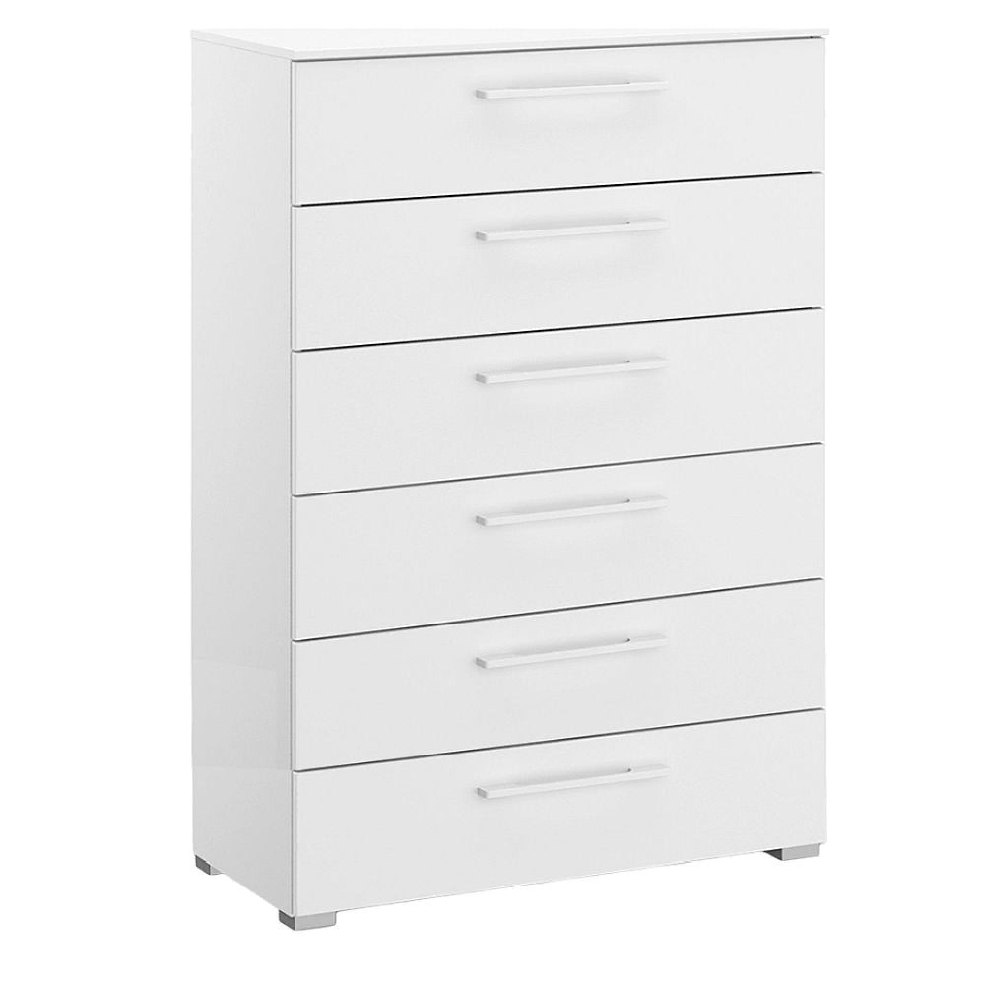 Skat Shine Chest - 6 Drawer - Alpine White