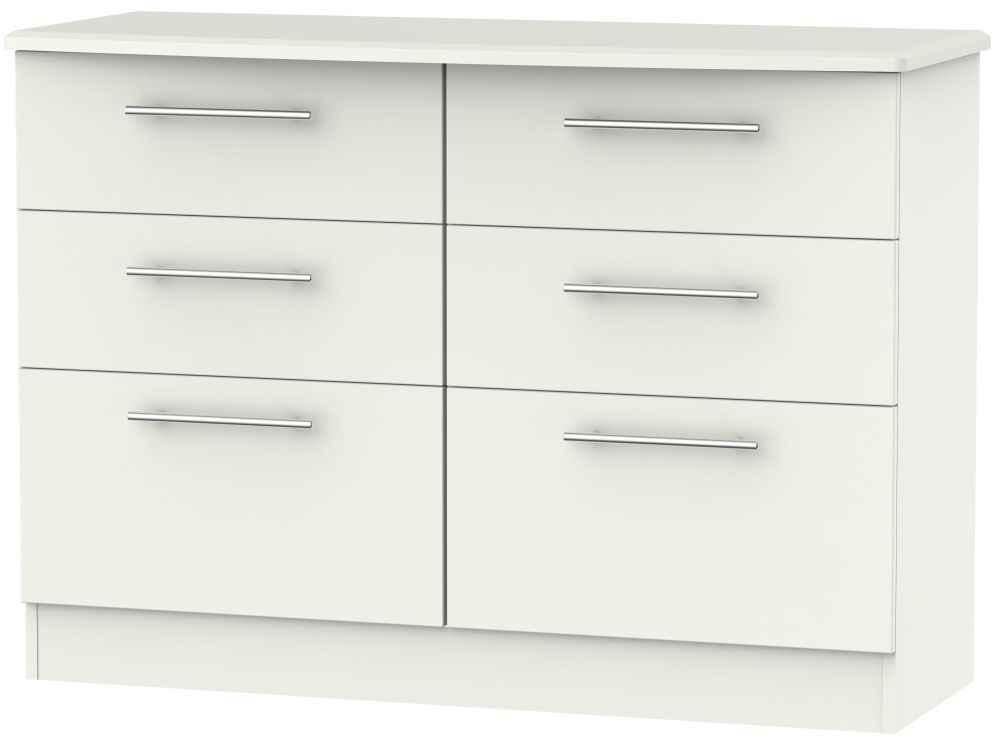 Sherwood Midi Chest - 6 Drawer - Porcelain