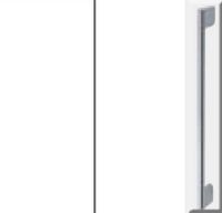 Alpine White Carcase with High Polish White Front and Chrome Color Handle A014N