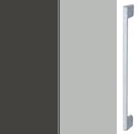 Graphite Carcase and Silk Grey Front with Aluminium Color Handle A367M