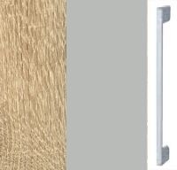 Sonoma Oak Carcase and Silk Grey Front with Aluminium Color Handle A364M