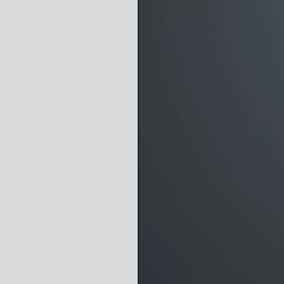 Silver Carcase and Front with Dark Grey Glass Top Drawer 596