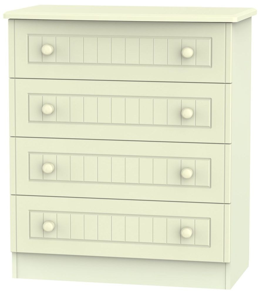Warwick Chest - 4 Drawer - Cream
