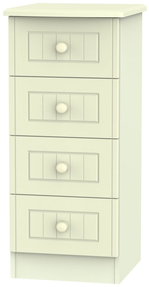 Warwick Chest - 4 Drawer - Narrow - Cream