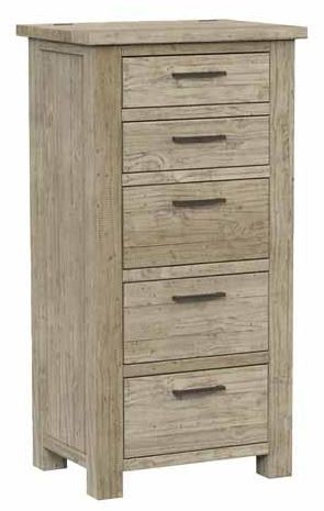 Reclaimed Pine Chest of Drawers - 5 Drawer - Tall