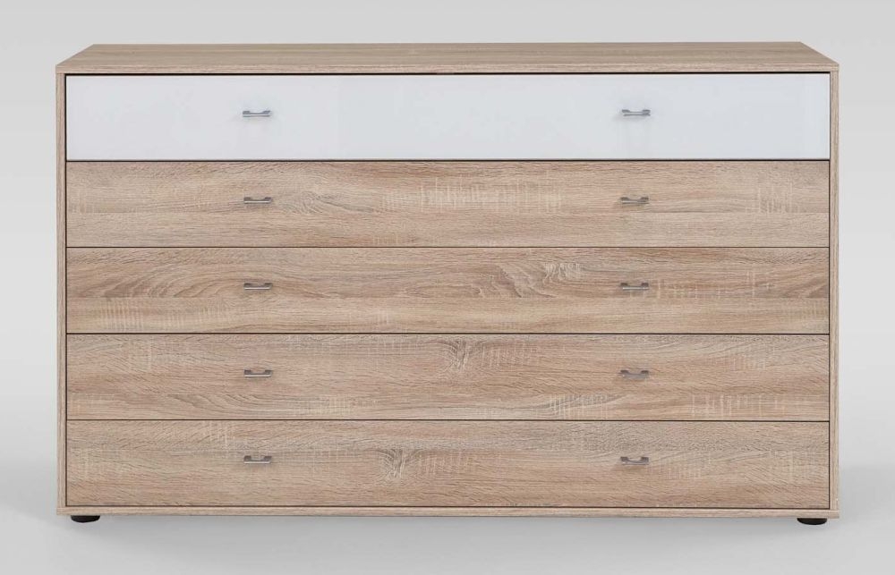 Tokio Chest - 5 Drawer - Alpine White - Variation Available