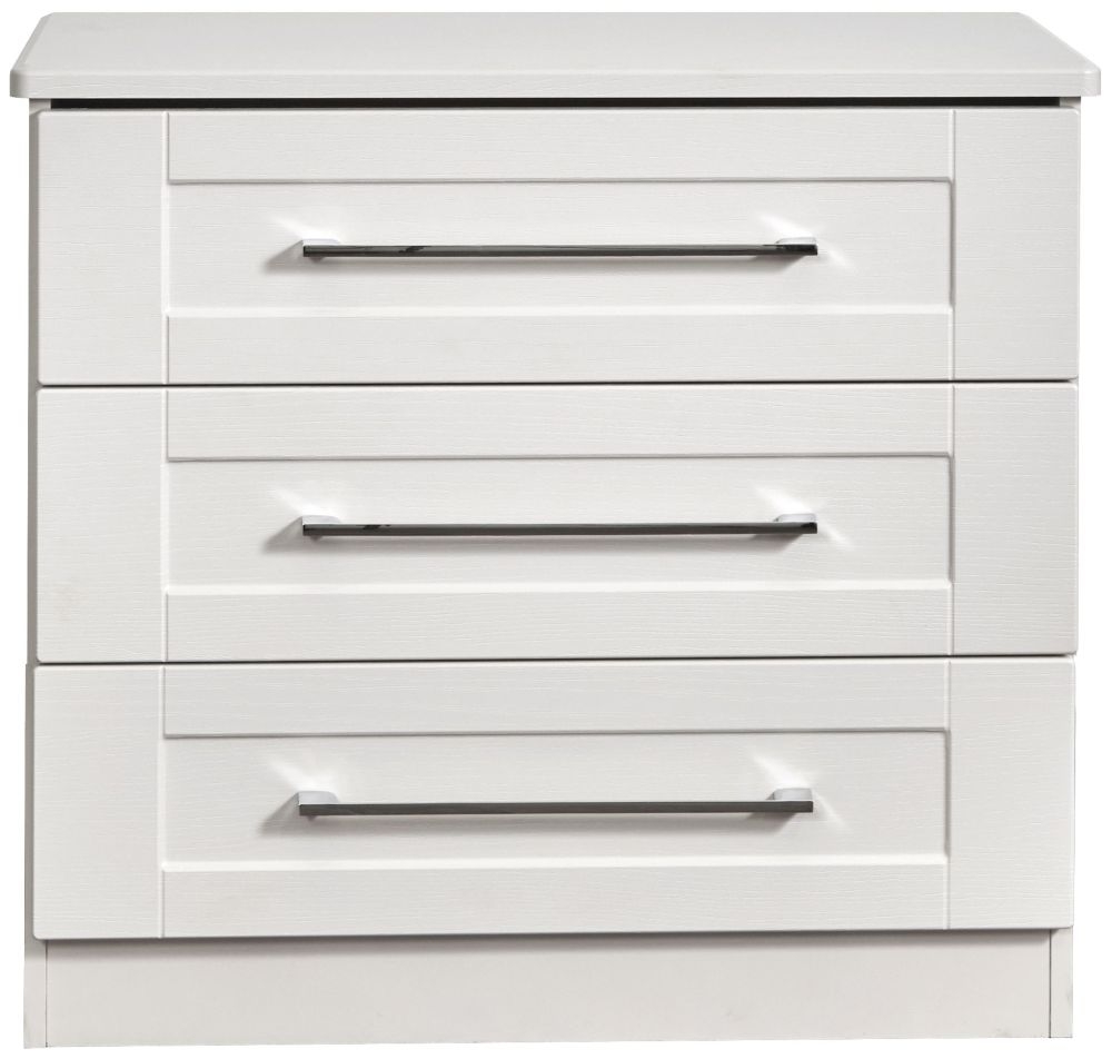York Chest - 3 Drawer - Small - White