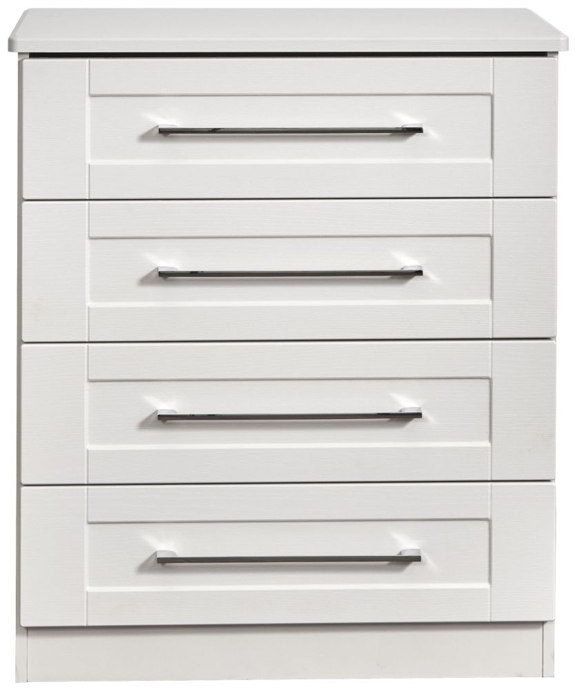 York Chest - 4 Drawer - White