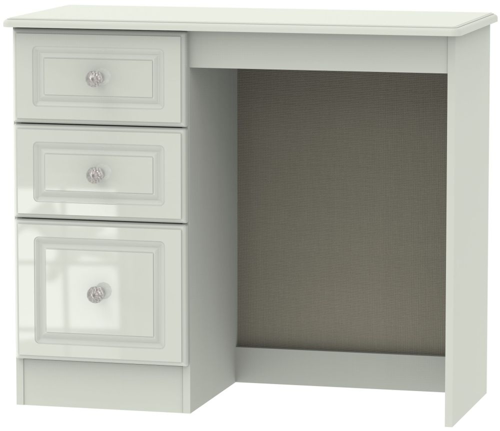 Balmoral Dressing Table - 3 Drawer - Single Pedestal - Cashmere