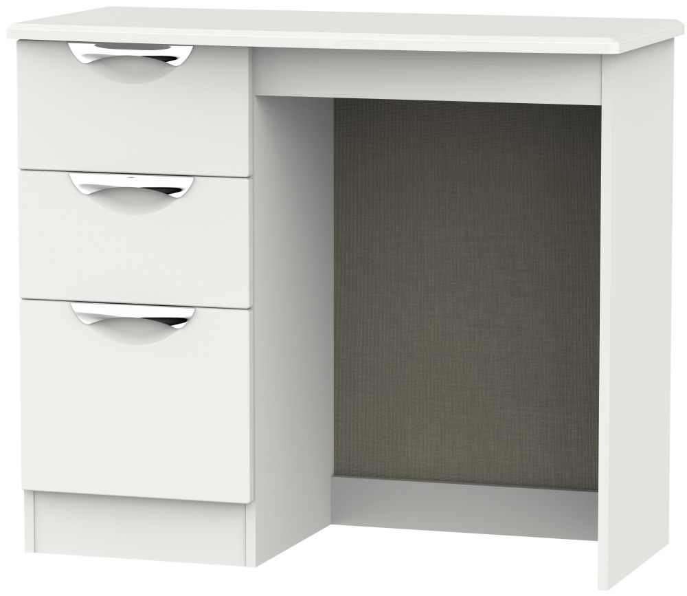 Camden Single Dressing Table - 3 Drawer - Grey