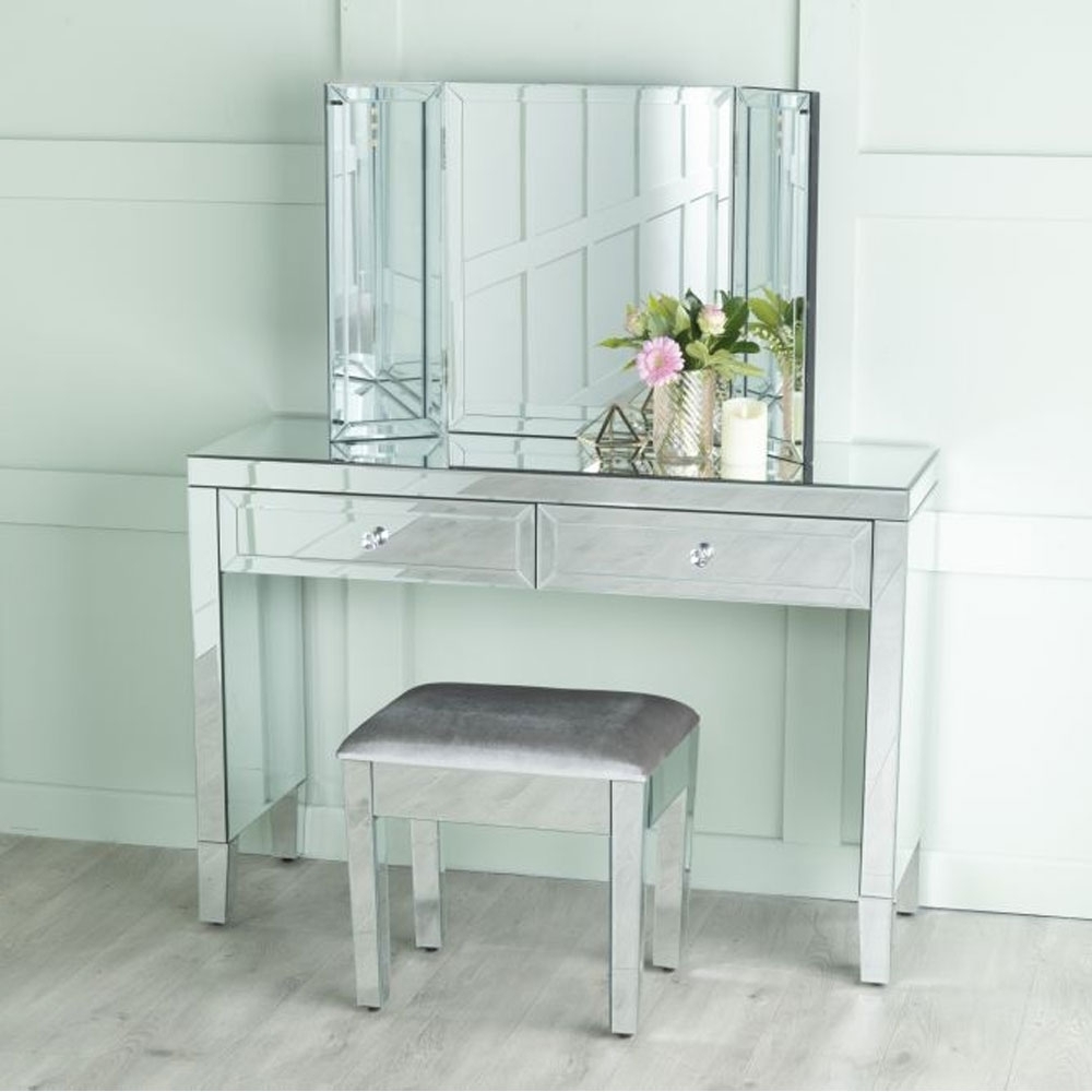 Lucia Dressing / Console Table - Mirrored