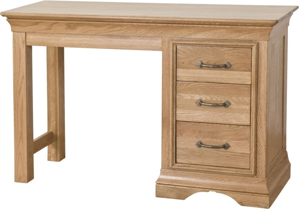 Lyon Dressing Table - 3 Drawer - Oak