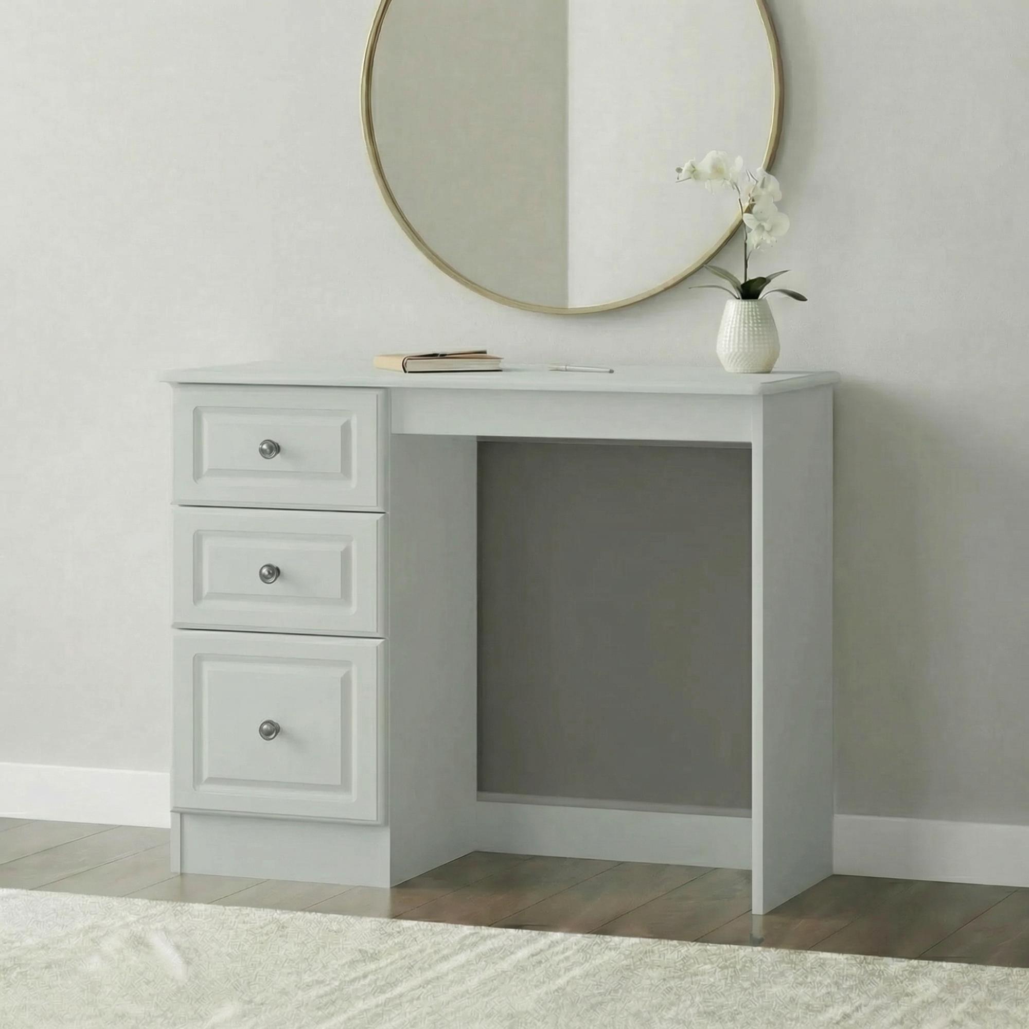 Pembroke Dressing Table - Single - 3 Drawer - Cashmere