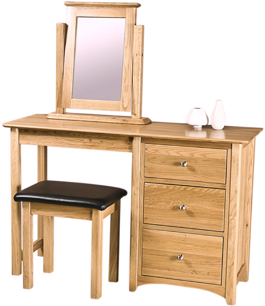 Shaker Dressing Table - 3 Drawer - Oak