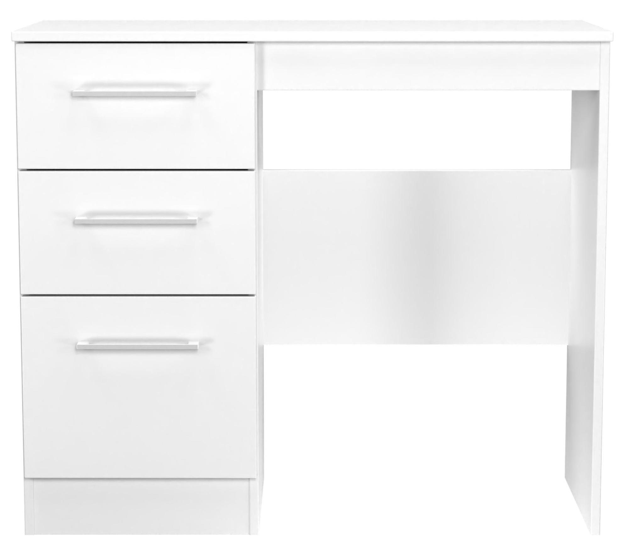 Worcester Dressing Table - 3 Drawer - Single - White