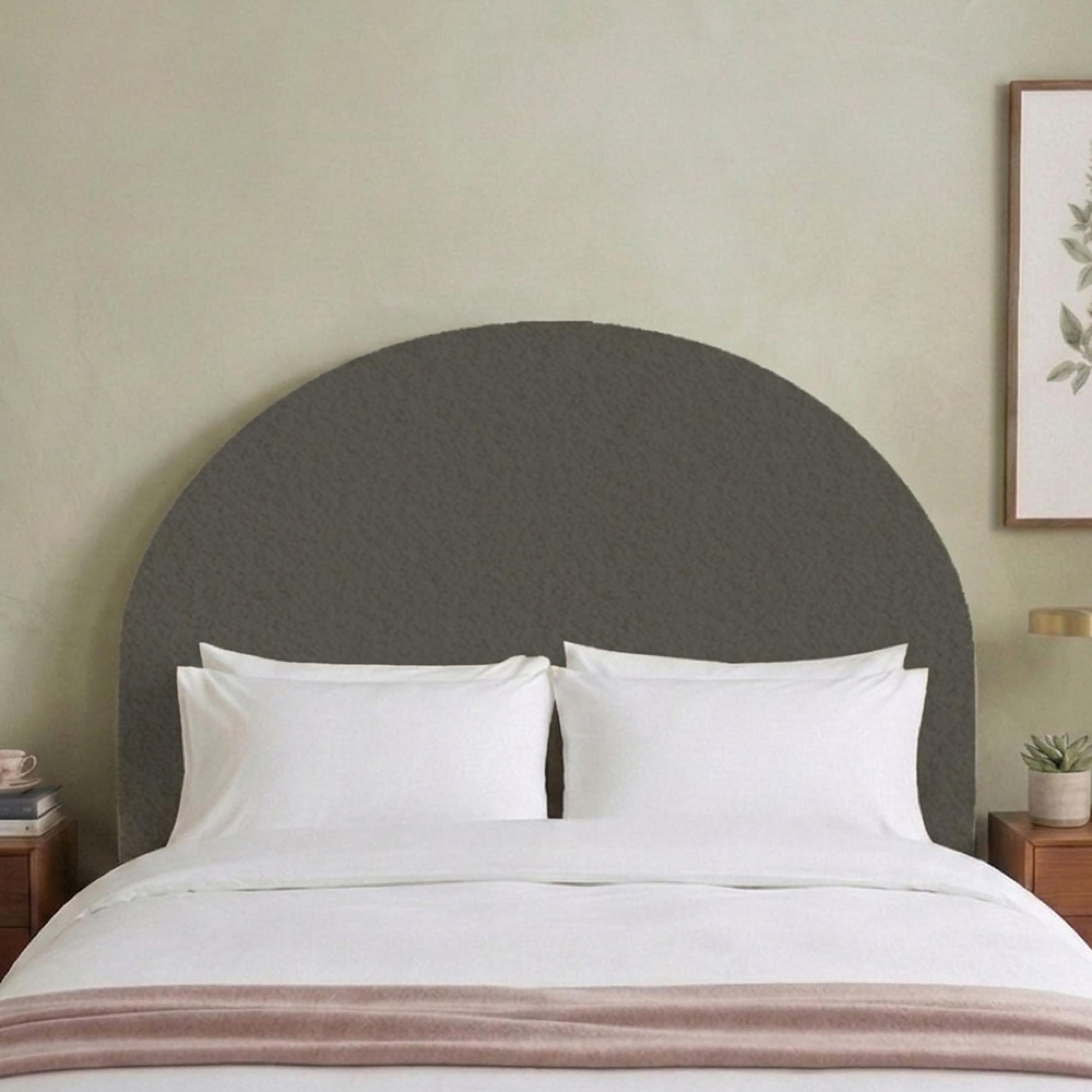 Hibiscus Headboard - Cologne Granite - Fabric - Sizes Available