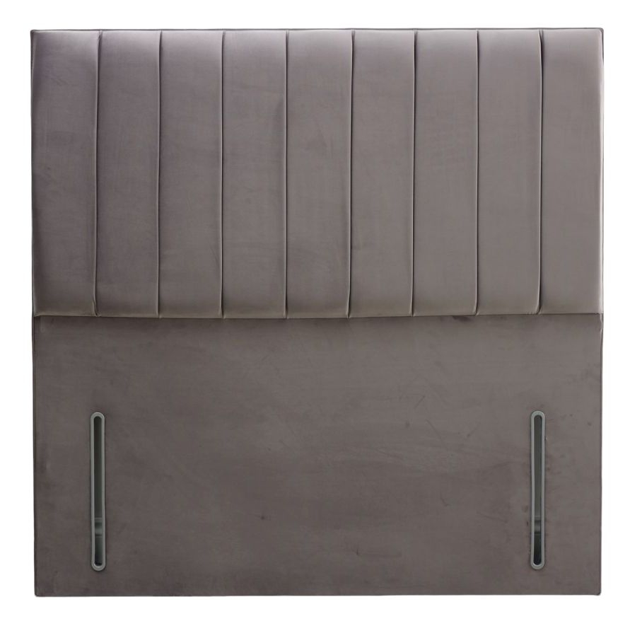 Artisan Striped Headboard - Grey Fabric - Sizes Available