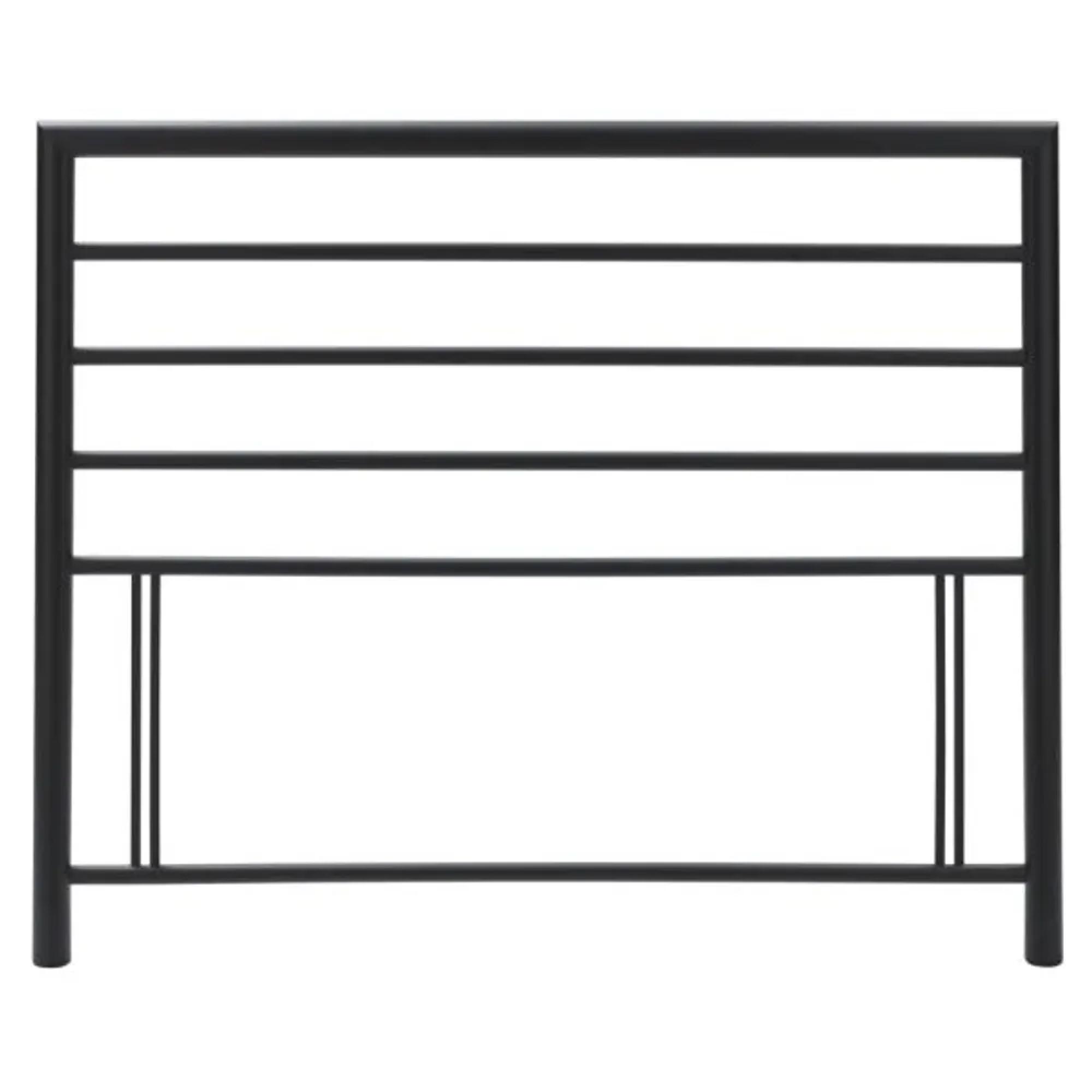 Urban Matt Black Metal Headboard - 4ft Small Double