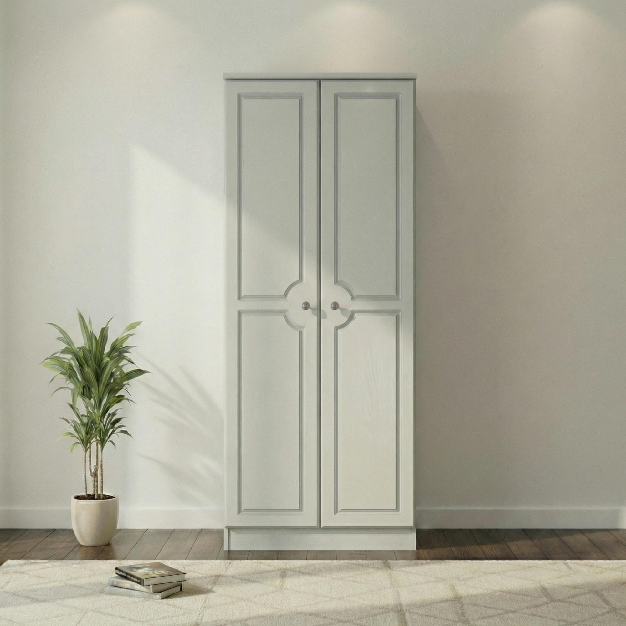 Pembroke Wardrobe - 2 Door - Plain - Cashmere