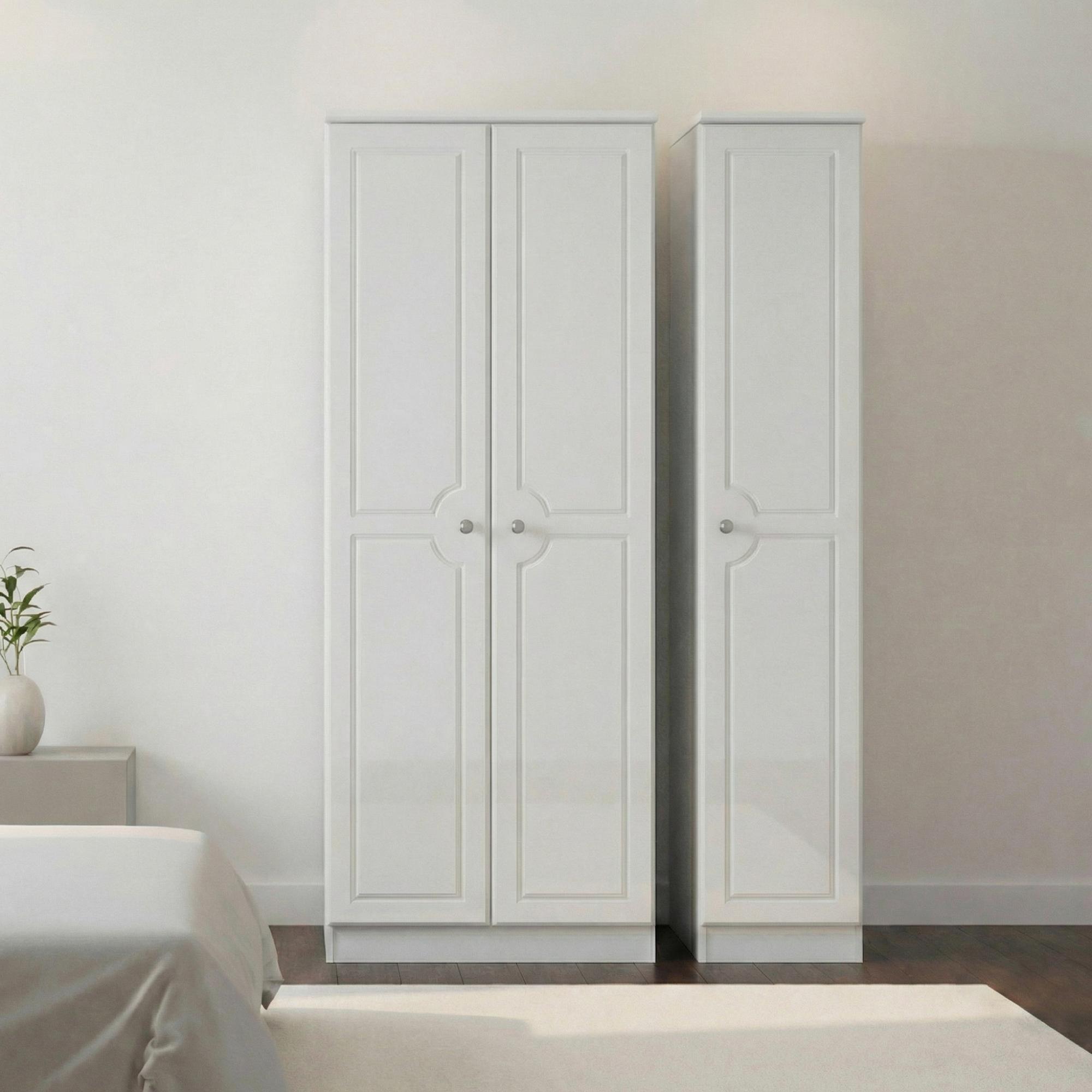 Pembroke Wardrobe - 3 Door - Tall - Triple - White