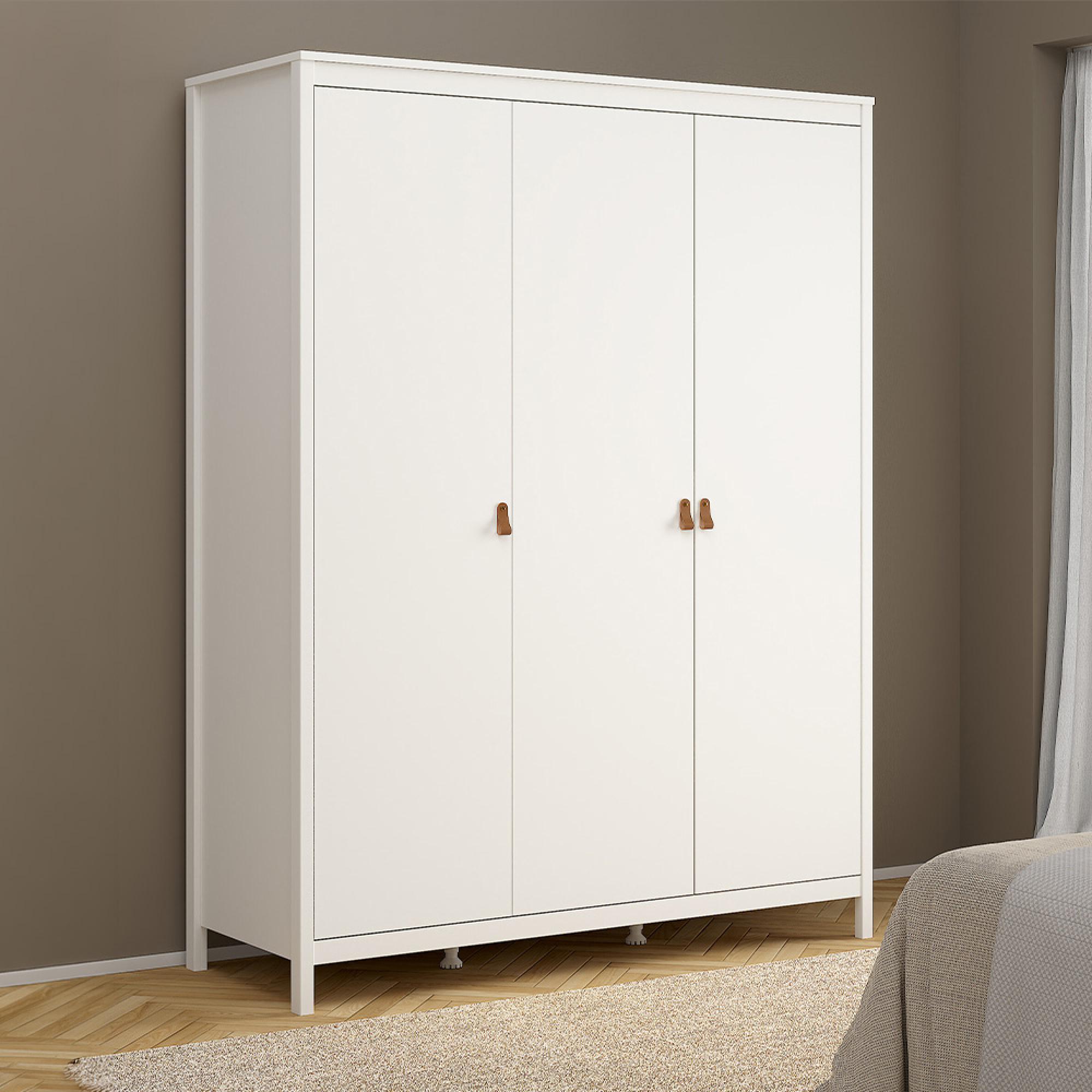 Barcelona Wardrobe - 3 Door - White