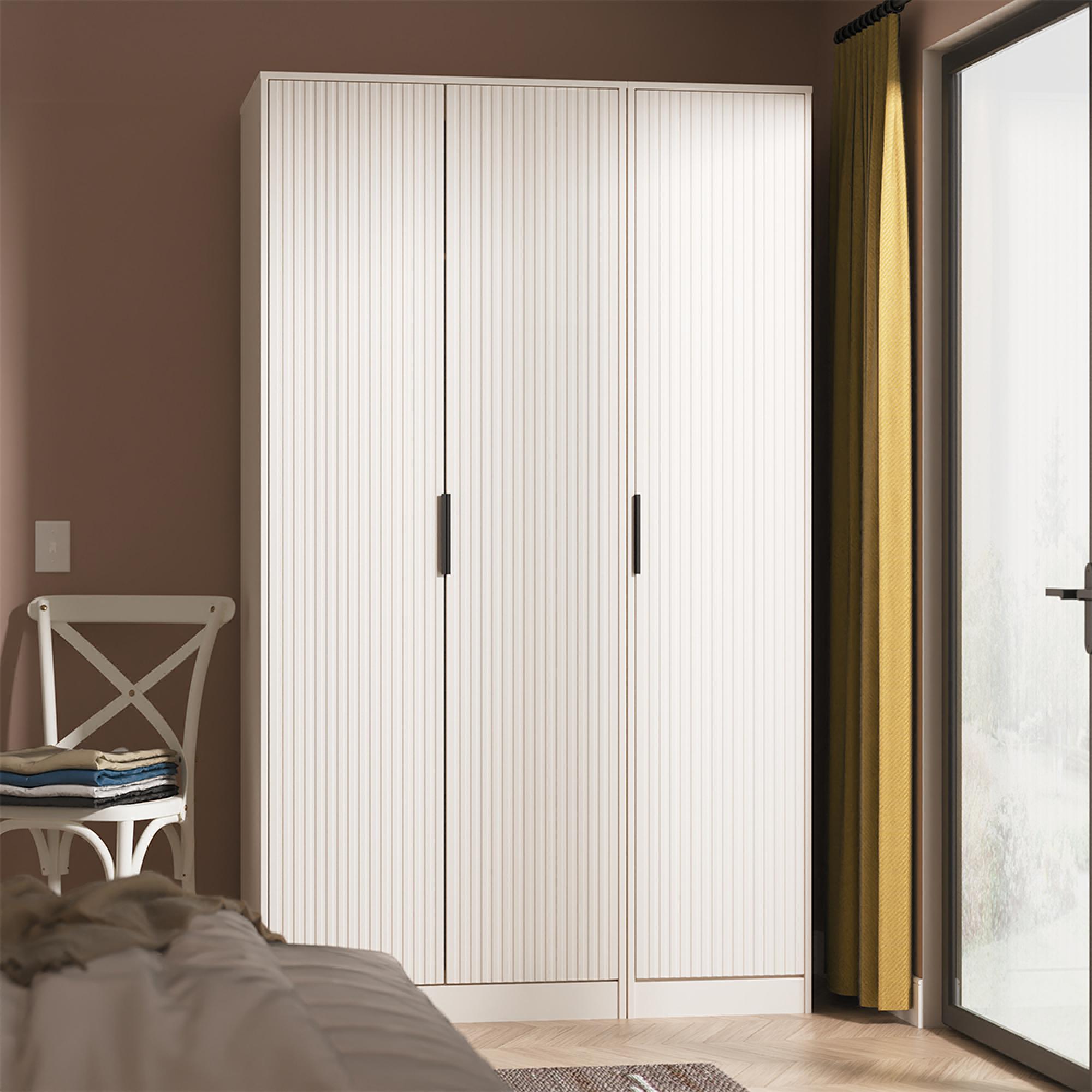 Fluted Wardrobe - 3 Door - Triple - Kashmir Matt