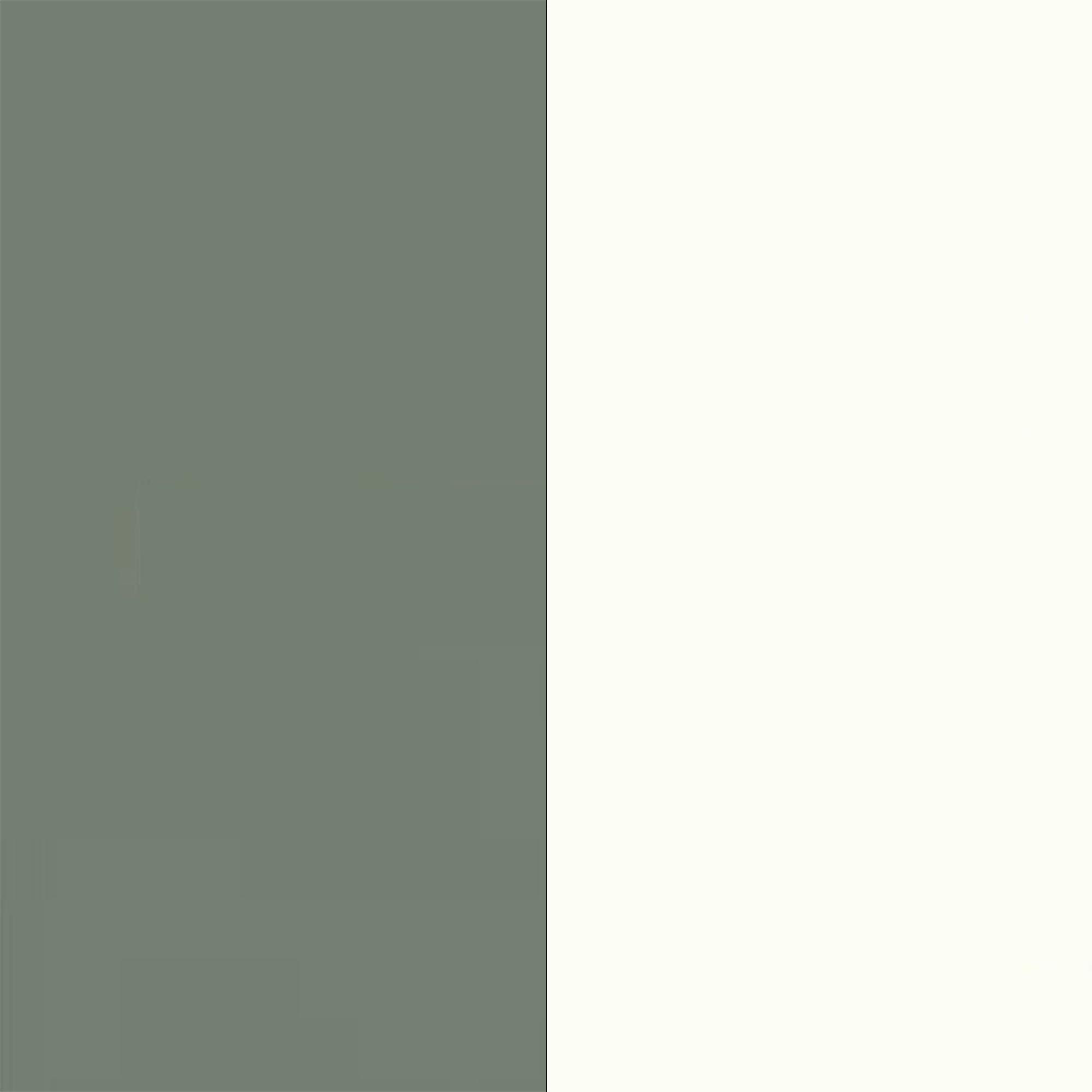 Reed Green Front and White Matt Base