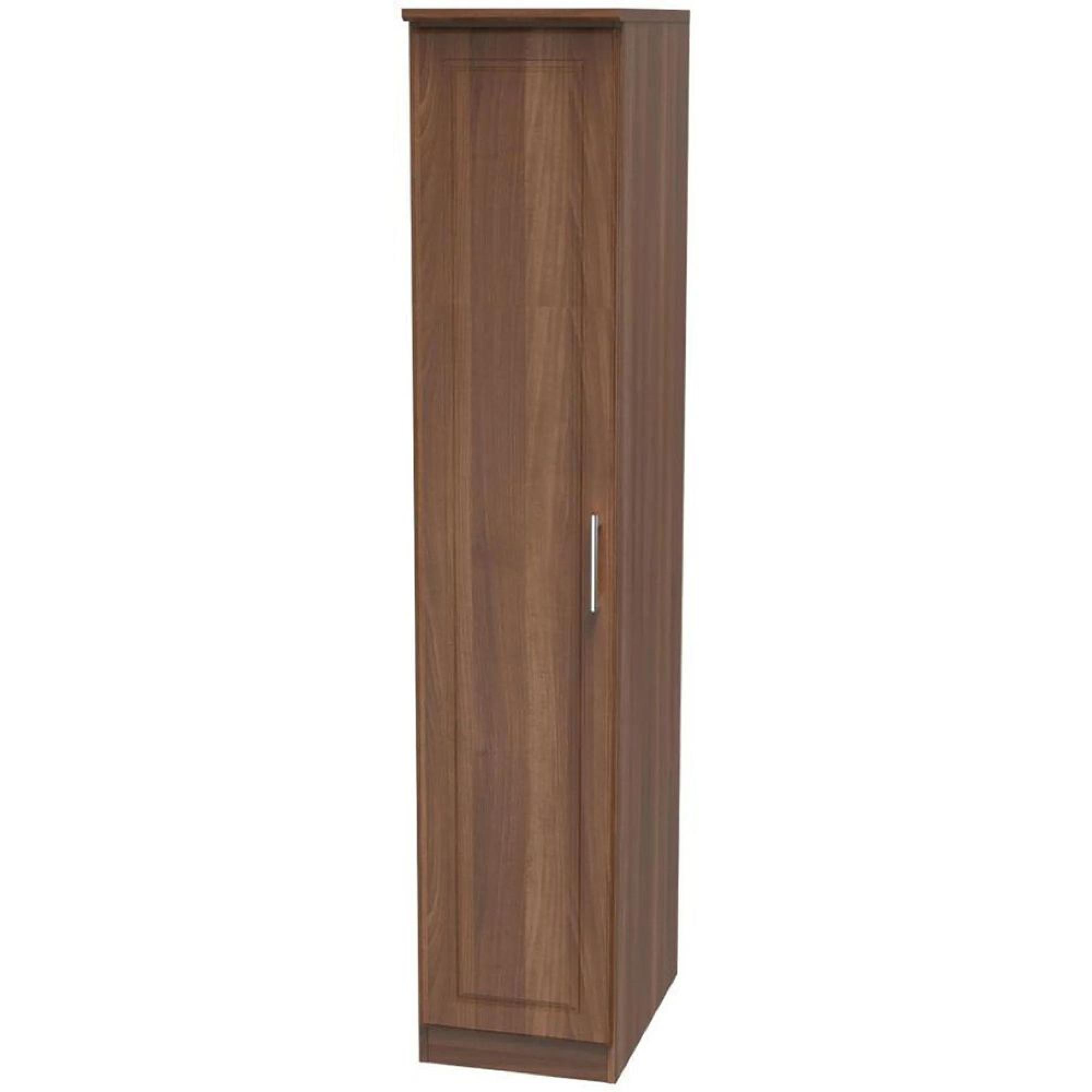 Clearance - Gina Wardrobe - 1 Door - Single - Walnut - FSS17364
