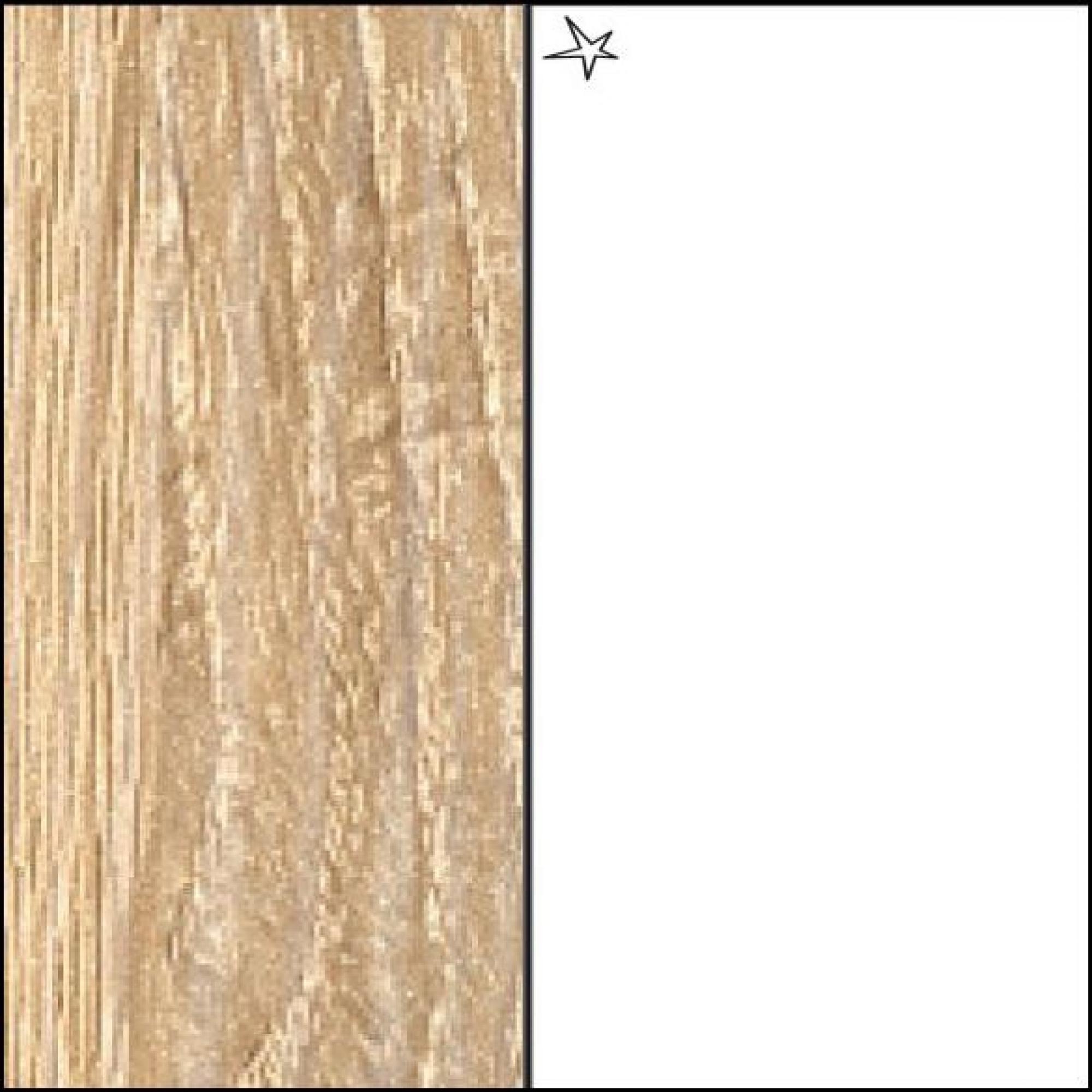 Sonoma Oak Carcase and High Polish White Front with Carcase Color Short Handle A540D