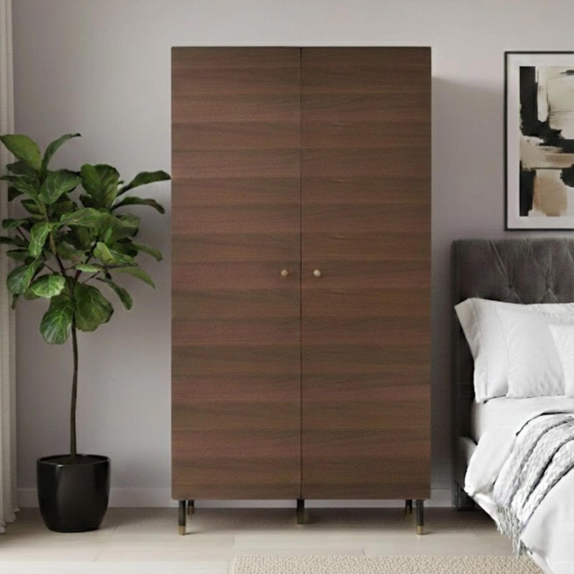 Willow Wardrobe - 2 Door - Tobacco Walnut - Wood