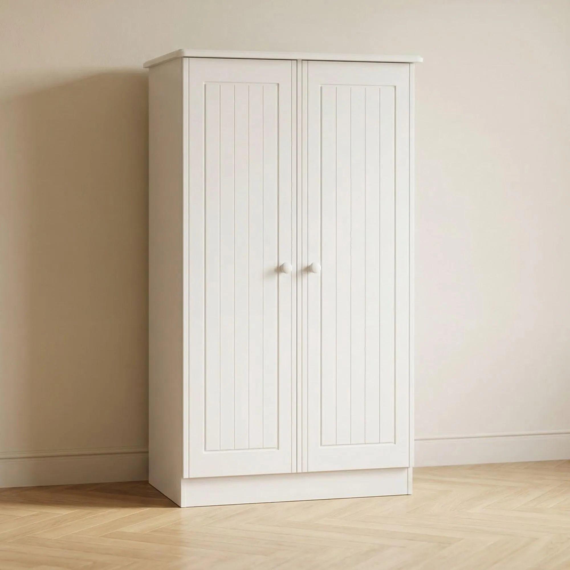 Clearance - Warwick White Midi Wardrobe - FSS17416