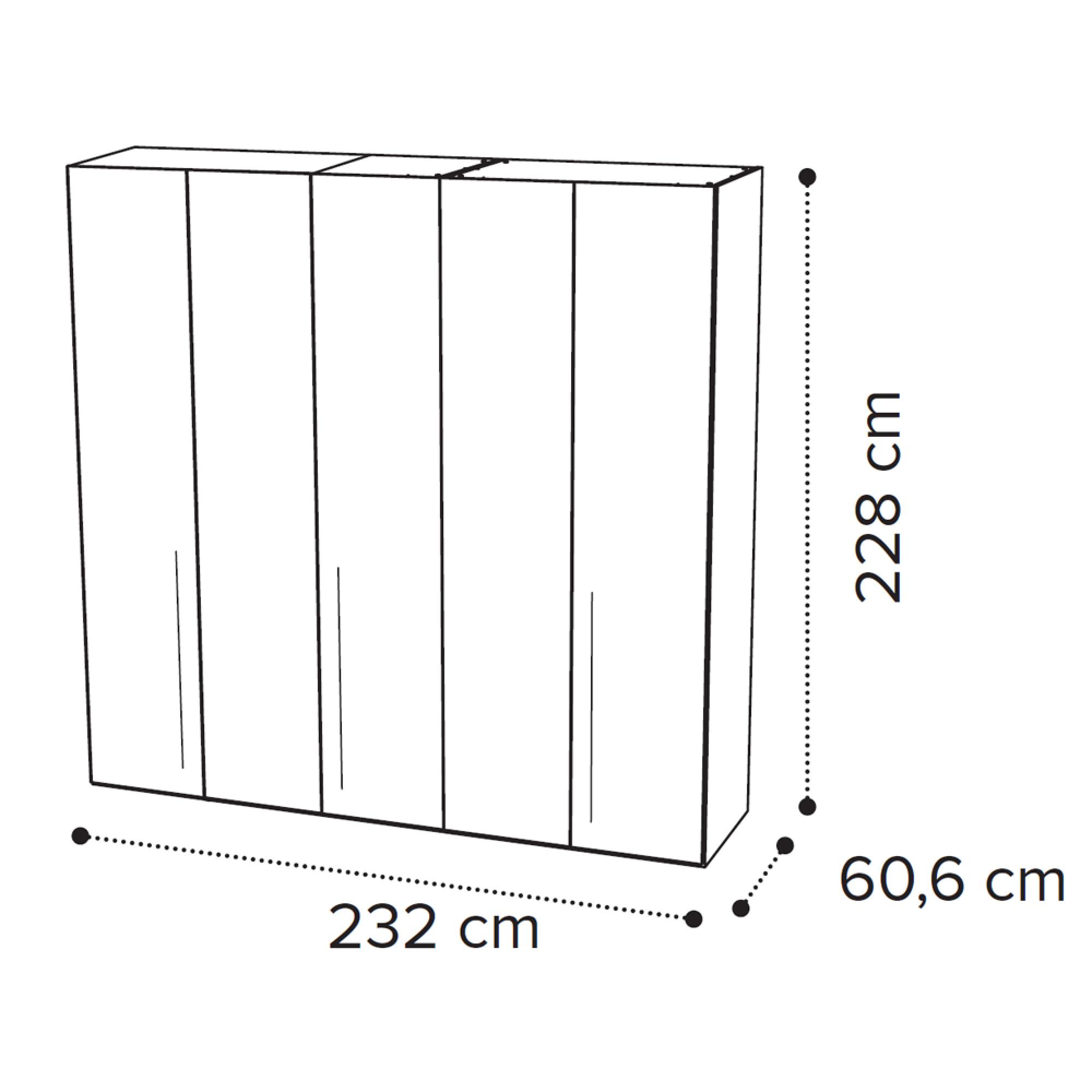 5 Door Wardrobe