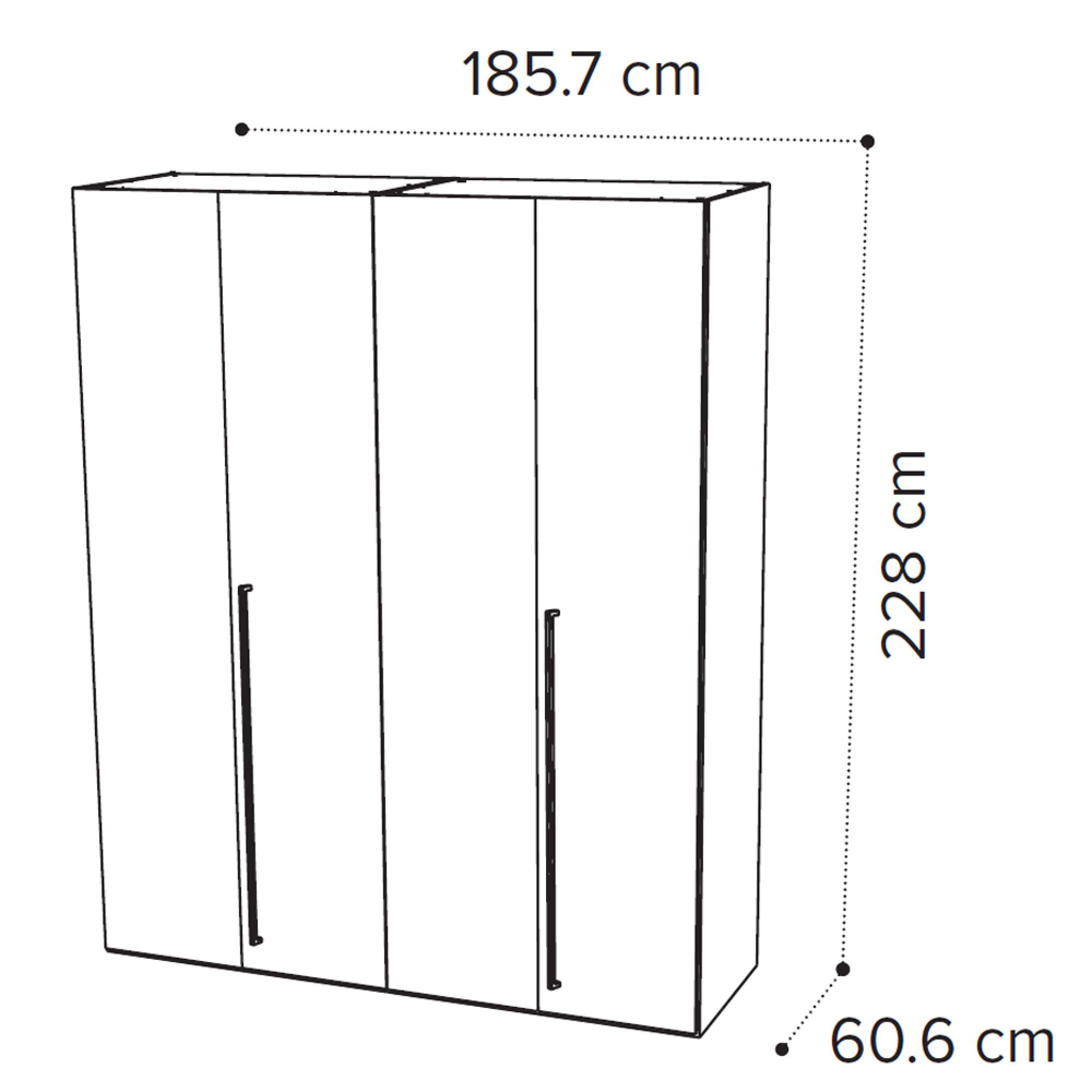 4 Door Wardrobe