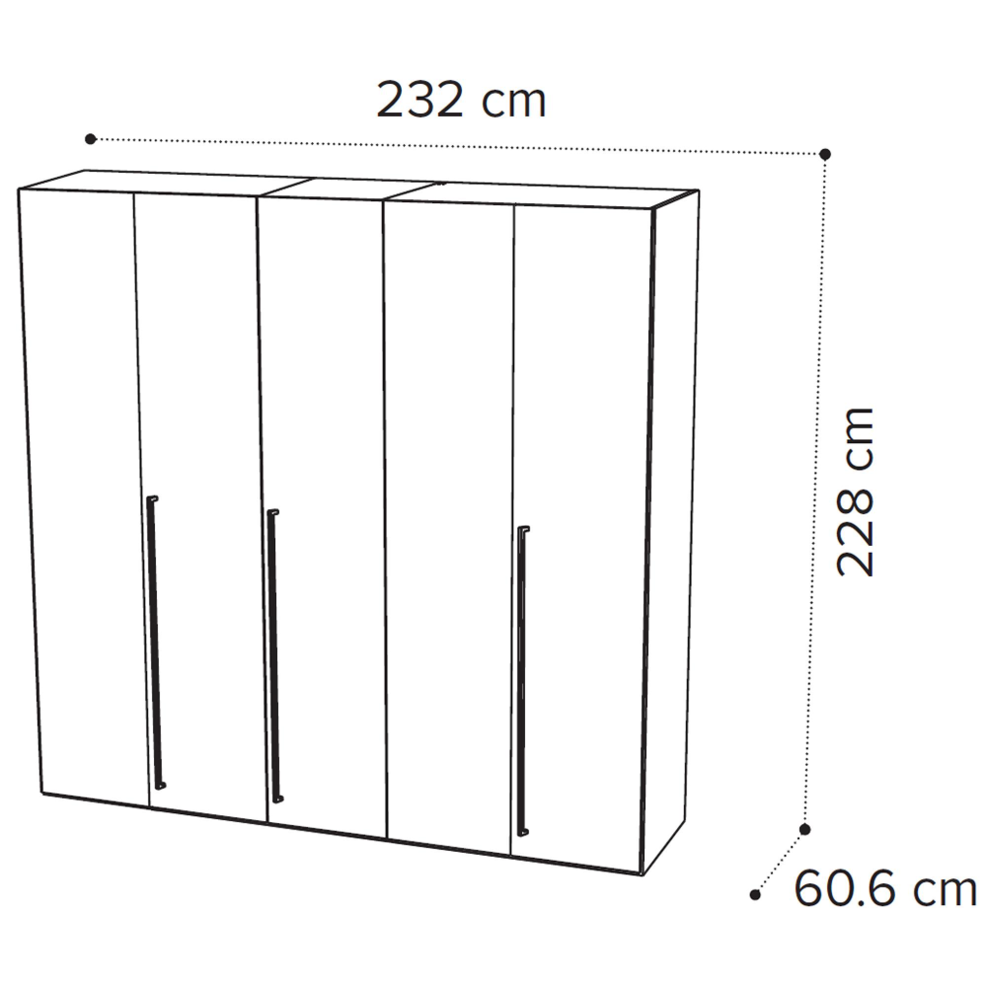 5 Door Wardrobe