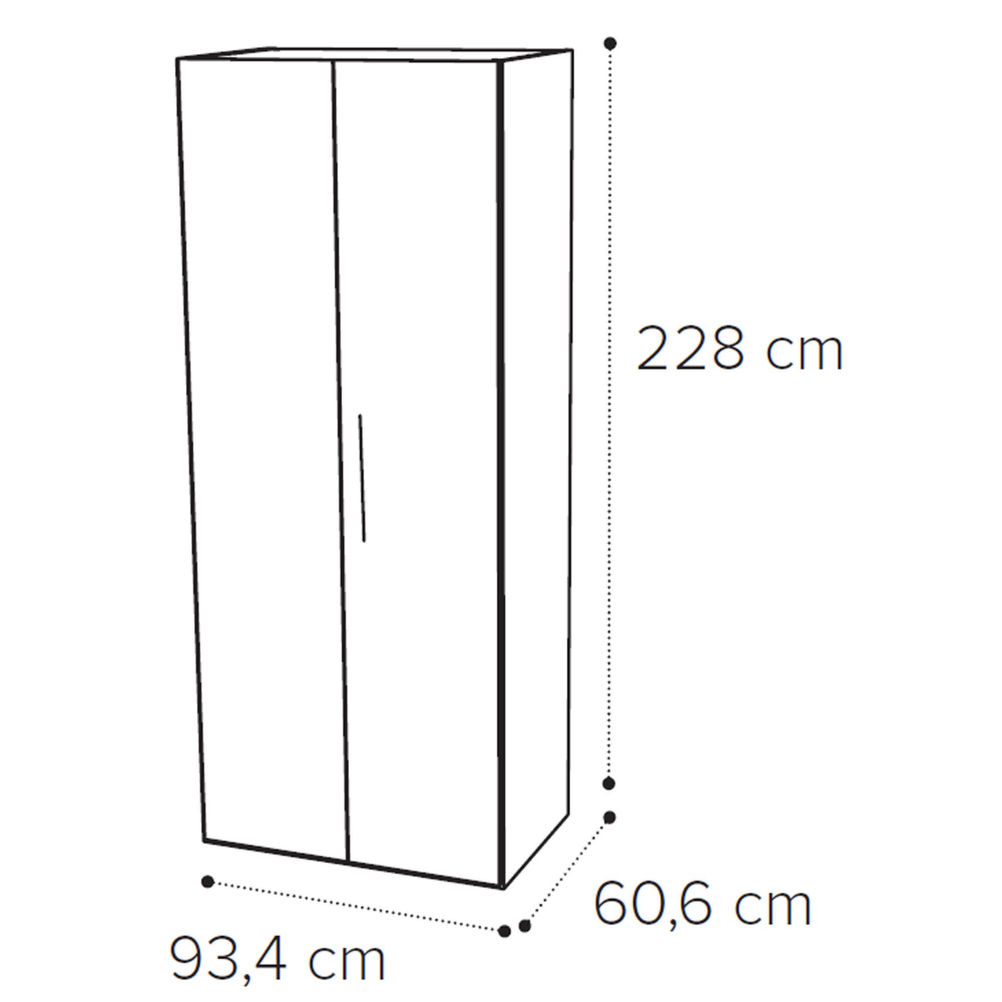 2 Door Wardrobe