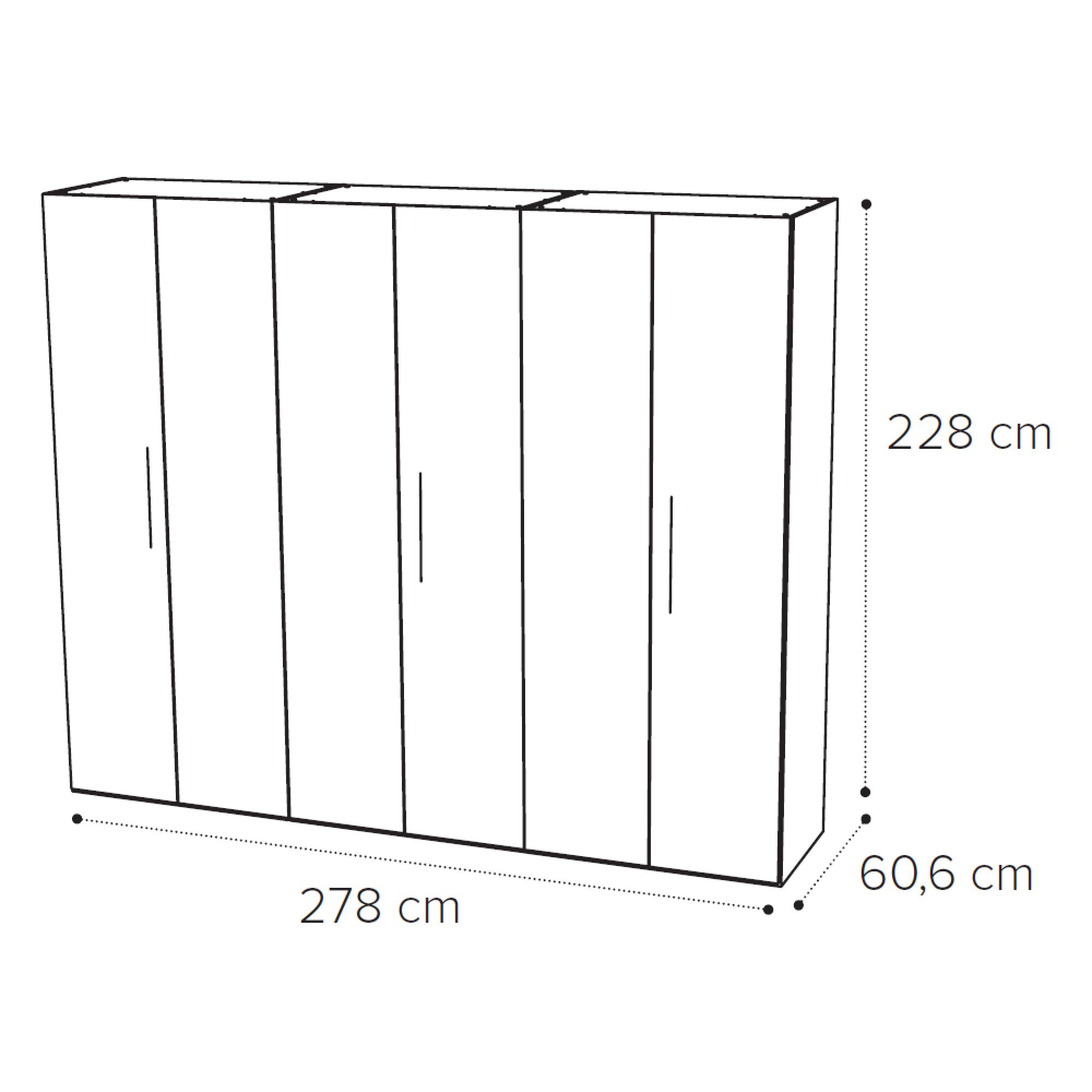 6 Door Wardrobe