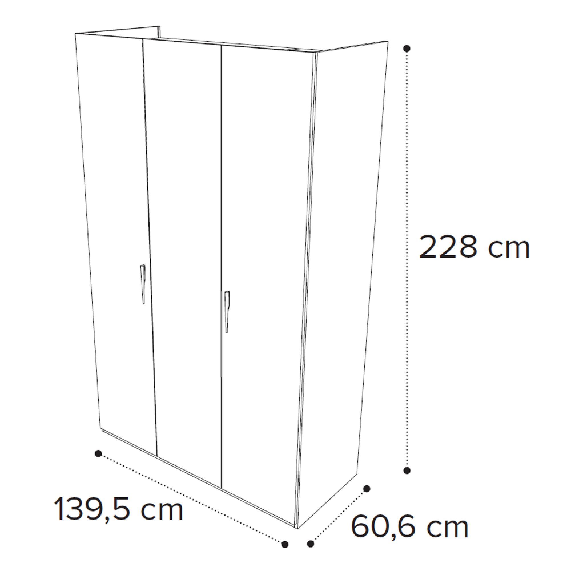 3 Door Wardrobe