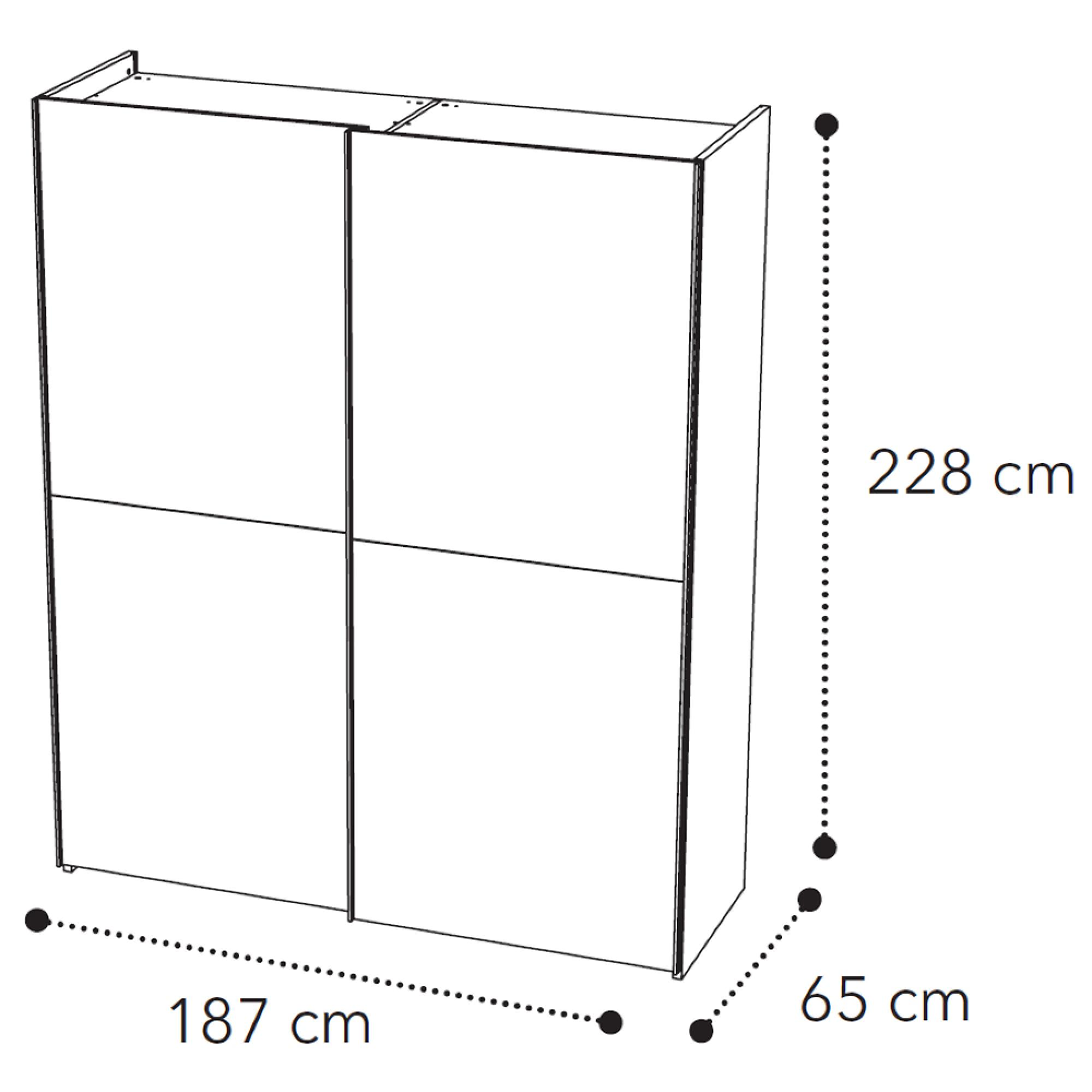 2 Door Sliding Wardrobe