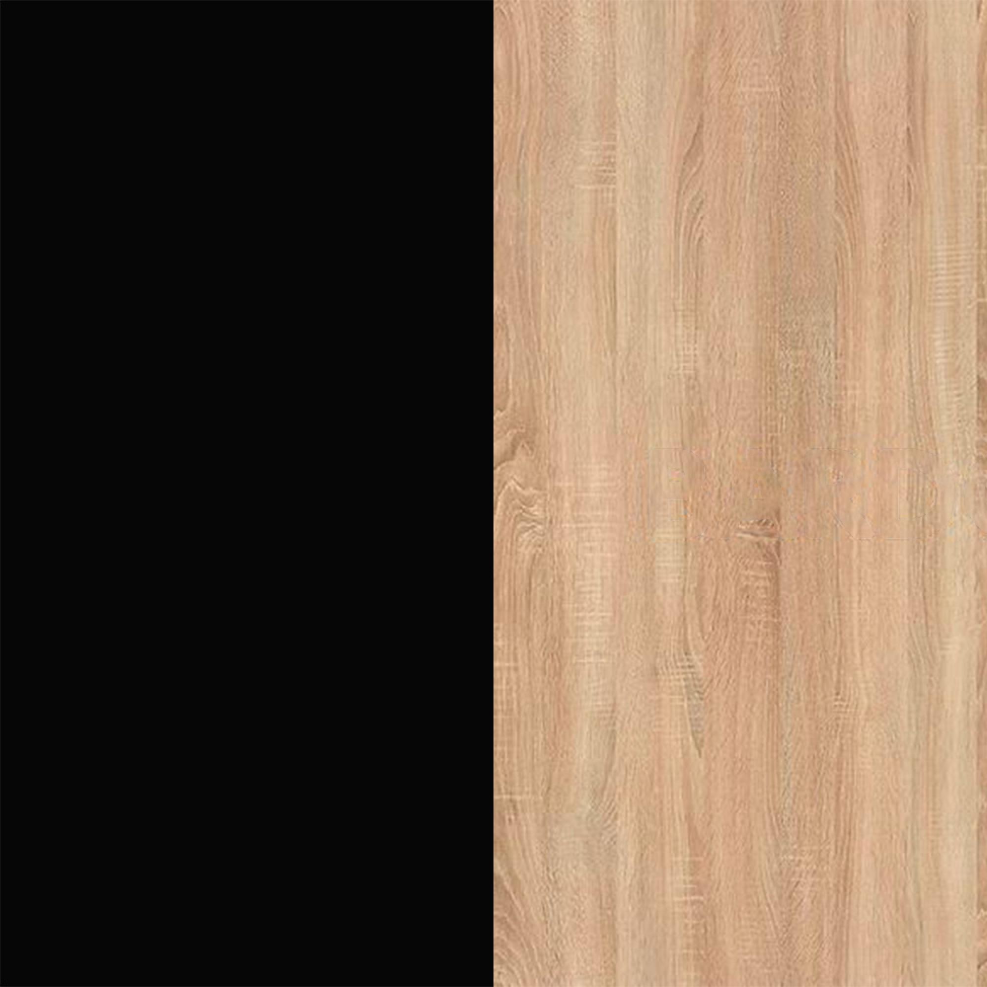 Black Gloss Front and Bardolino Base