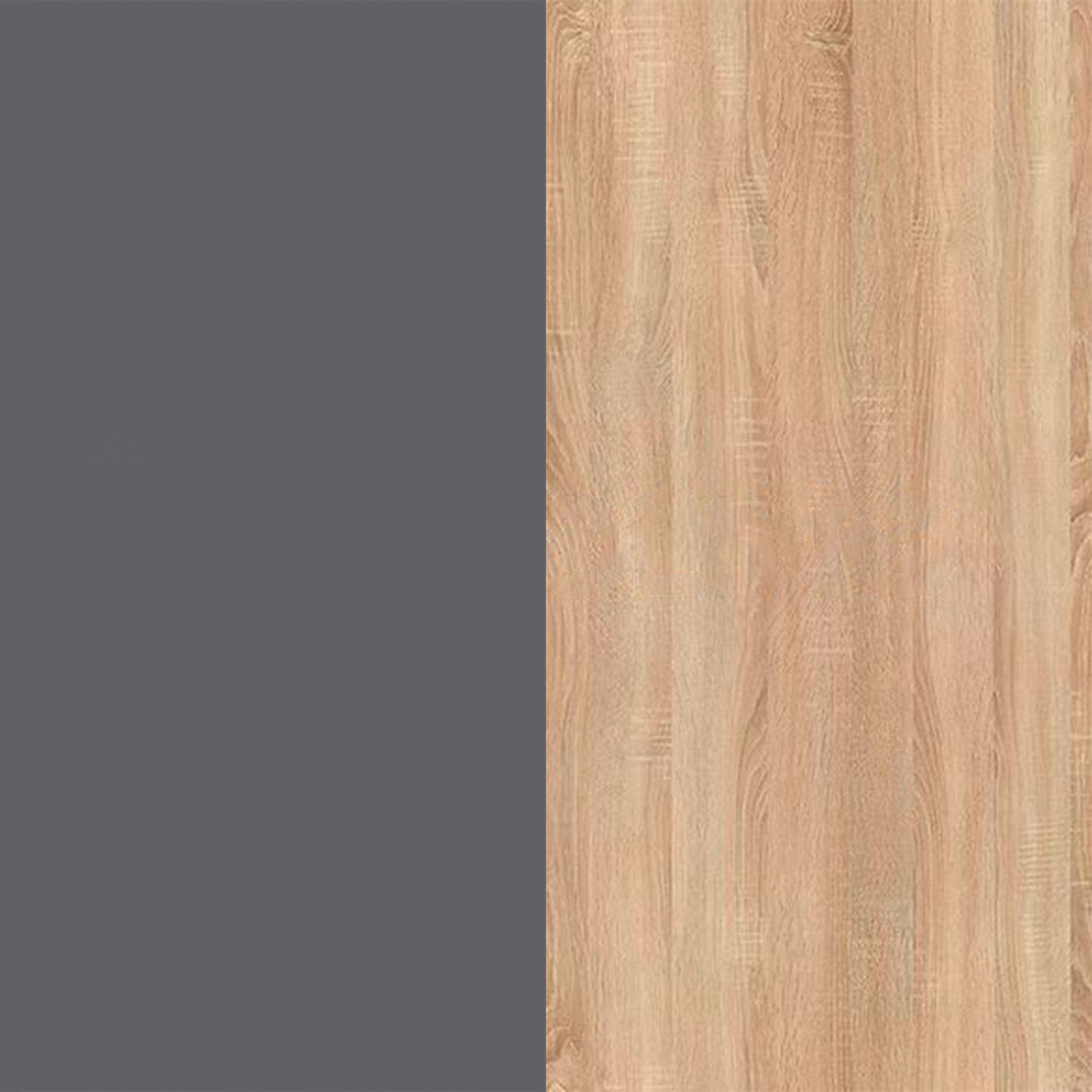 Grey Gloss Front and Bardolino Base