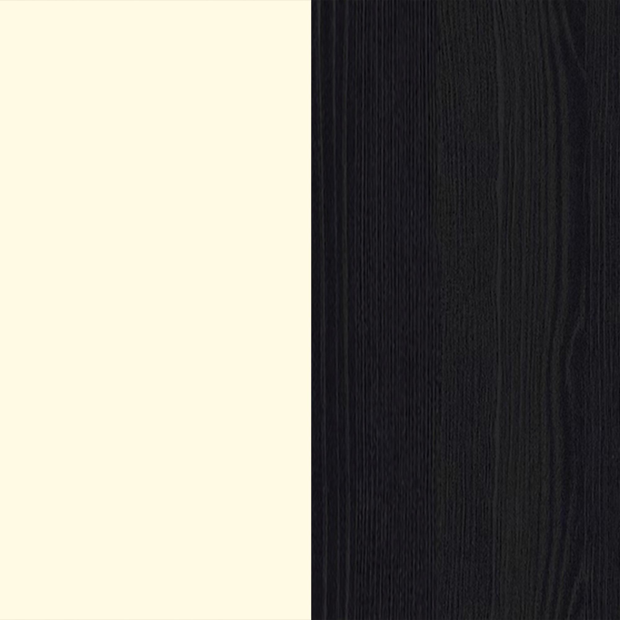Cream Gloss Front and Black Base