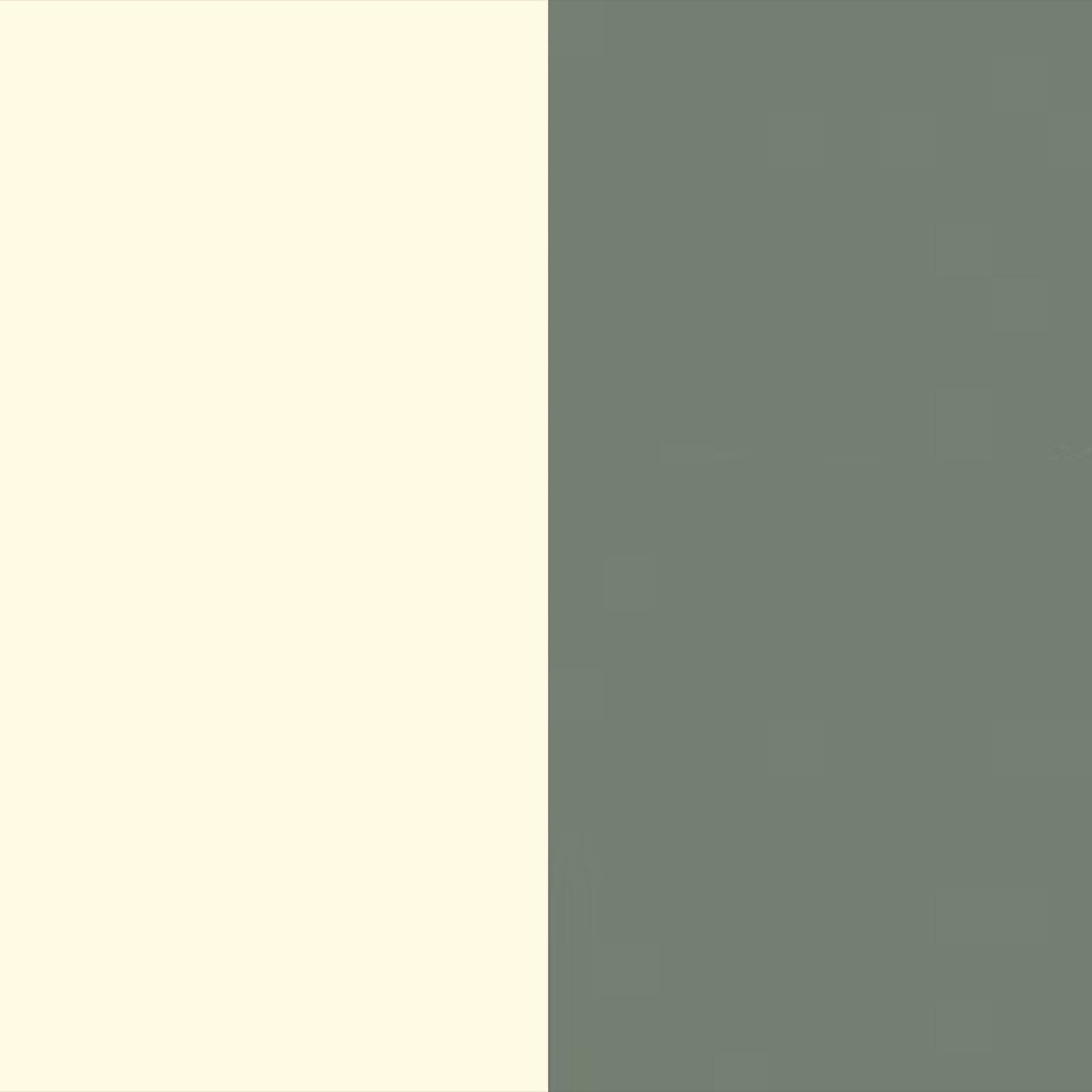 Cream Gloss Front and Reed Green Base