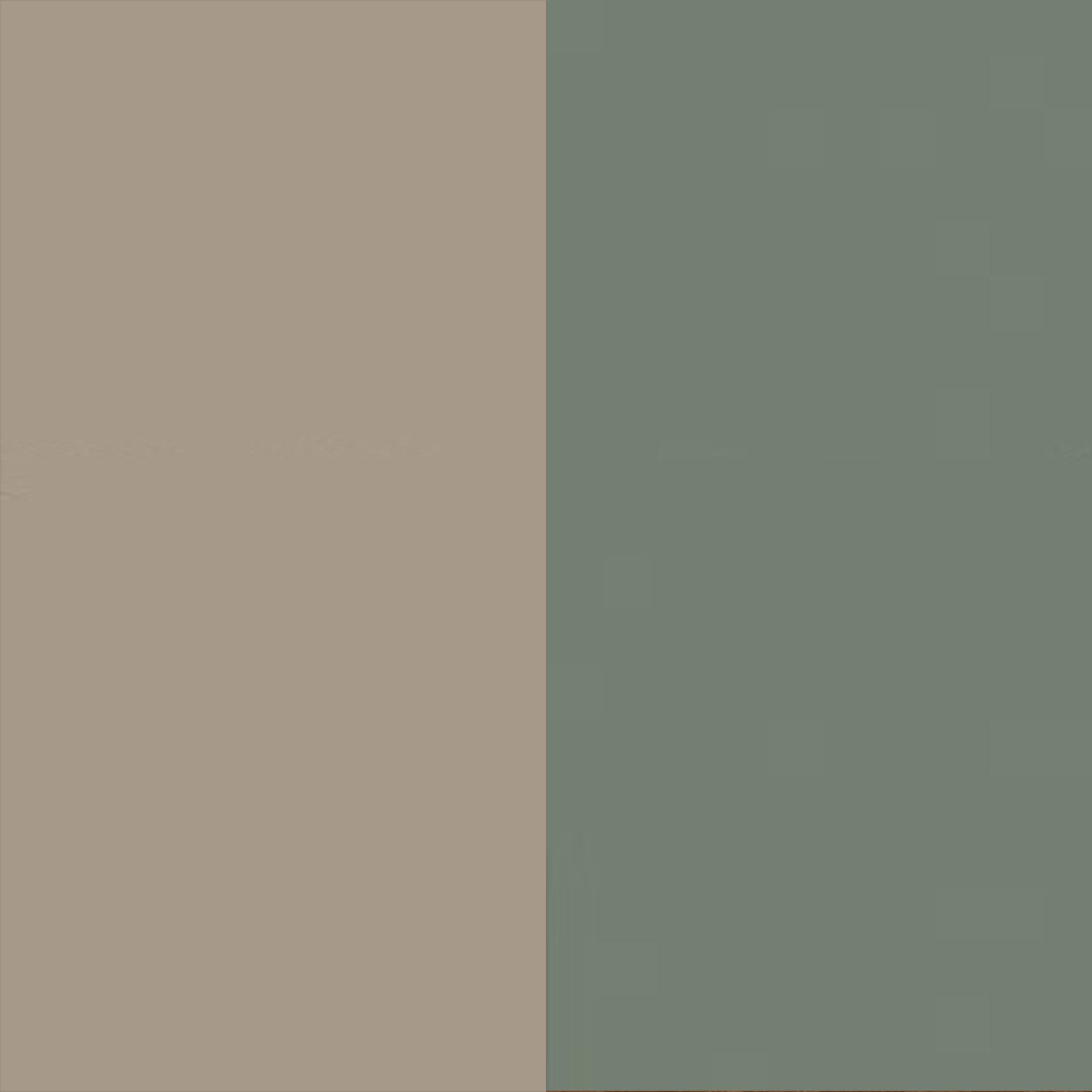 Mushroom Gloss Front and Reed Green Base