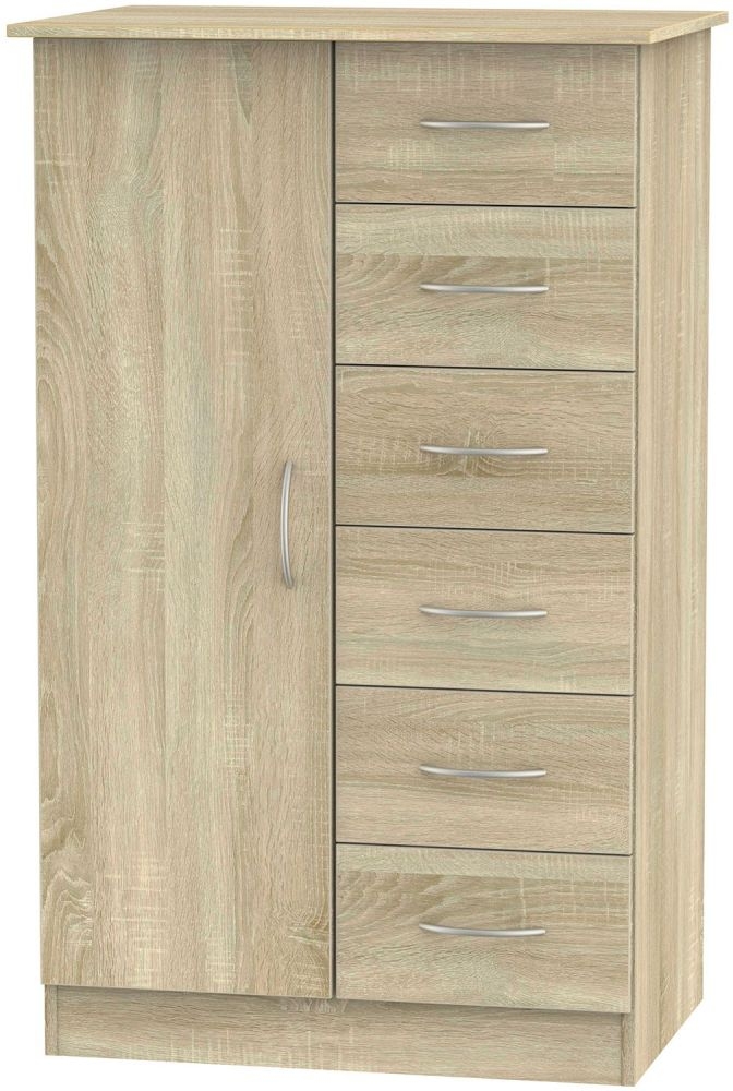 Avon Wardrobe - 1 Door - Midi - Oak